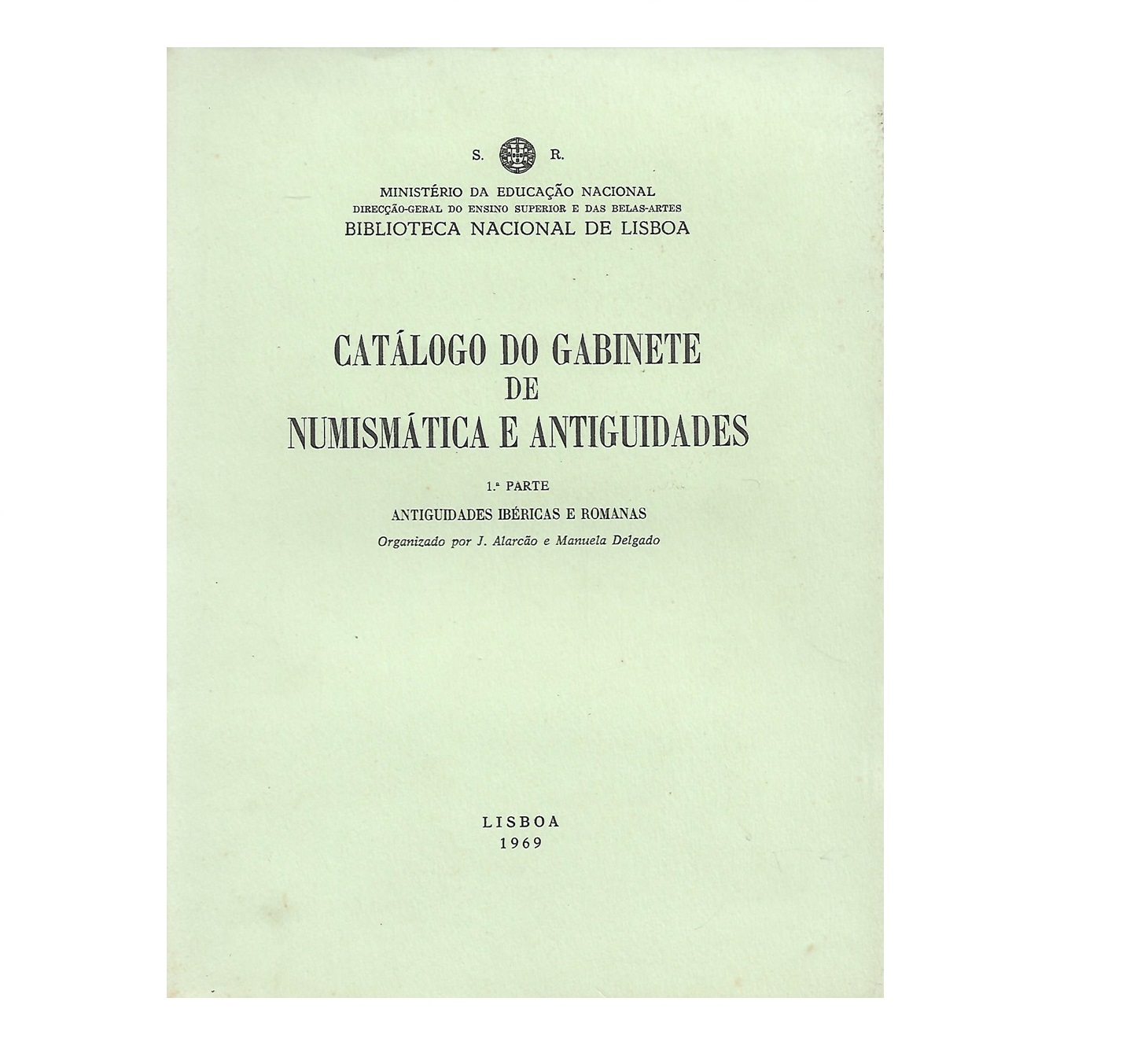 Catálogo do Gabinete de Numismática e Antiguidades