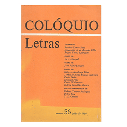 COLÓQUIO. LETRAS. NÚMERO 56