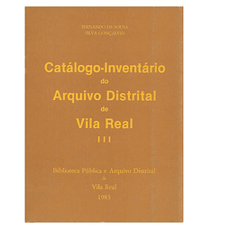  Catálogo do Arquivo Distrital de Vila Real. Vol. III