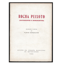 ROCHA PEIXOTO. (DEPOIMENTOS E MANUSCRITOS)