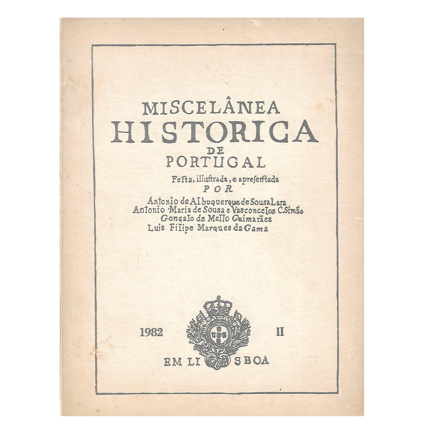MISCELÂNEA HISTÓRICA DE PORTUGAL