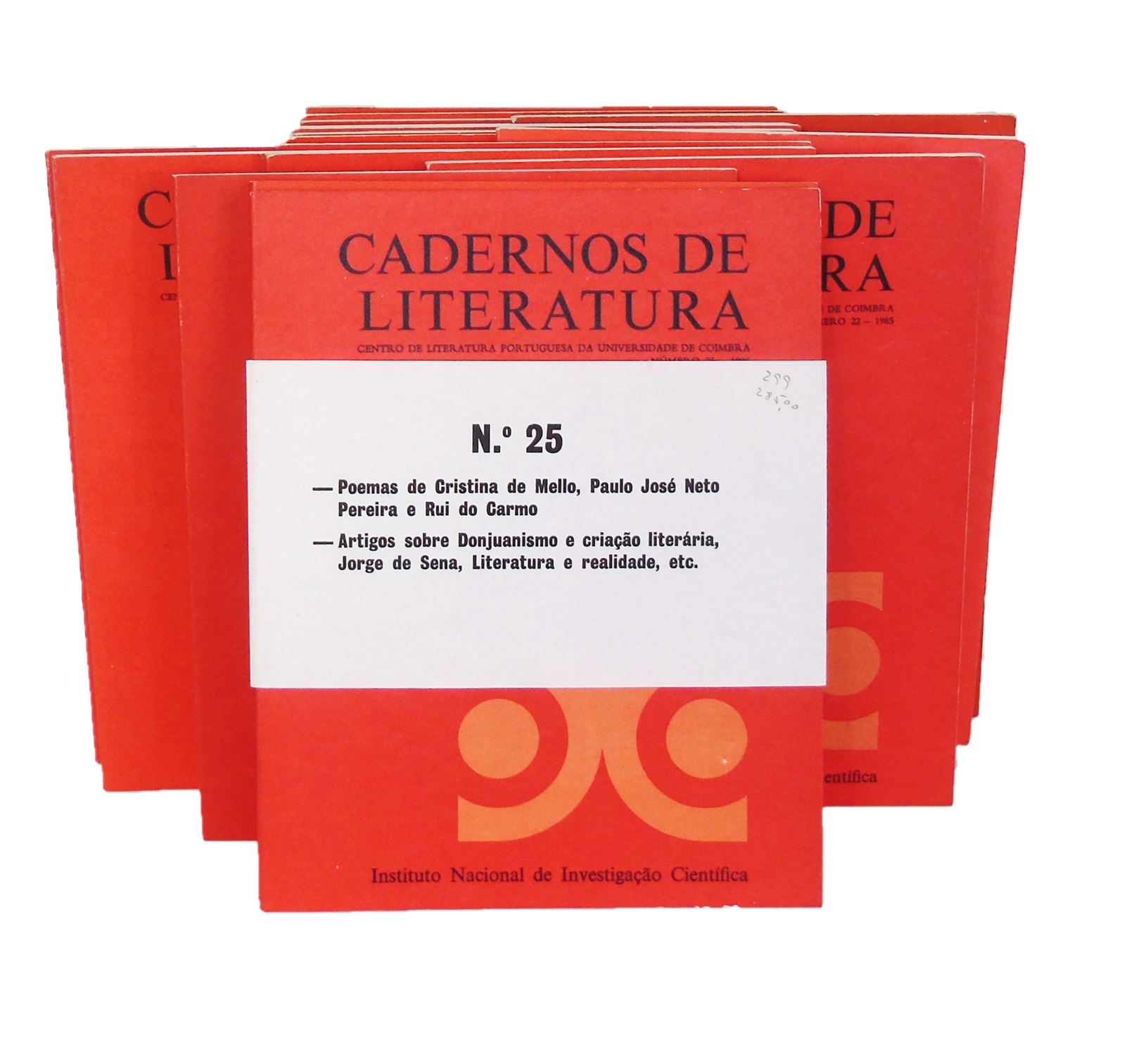 CADERNOS DE LITERATURA. 25 vols.