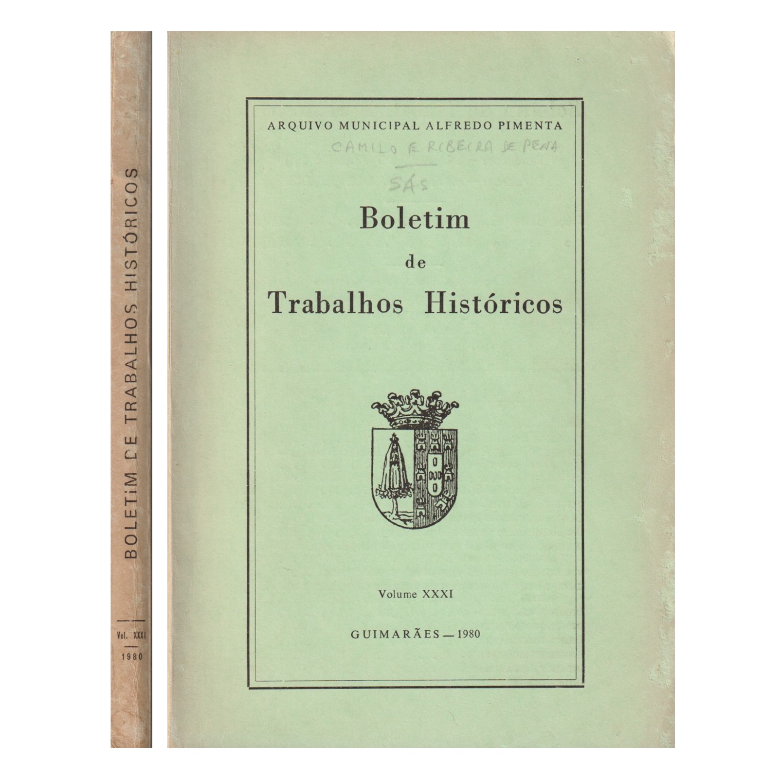 BOLETIM DE TRABALHOS HISTÓRICOS. VOL. XXXI, 1980