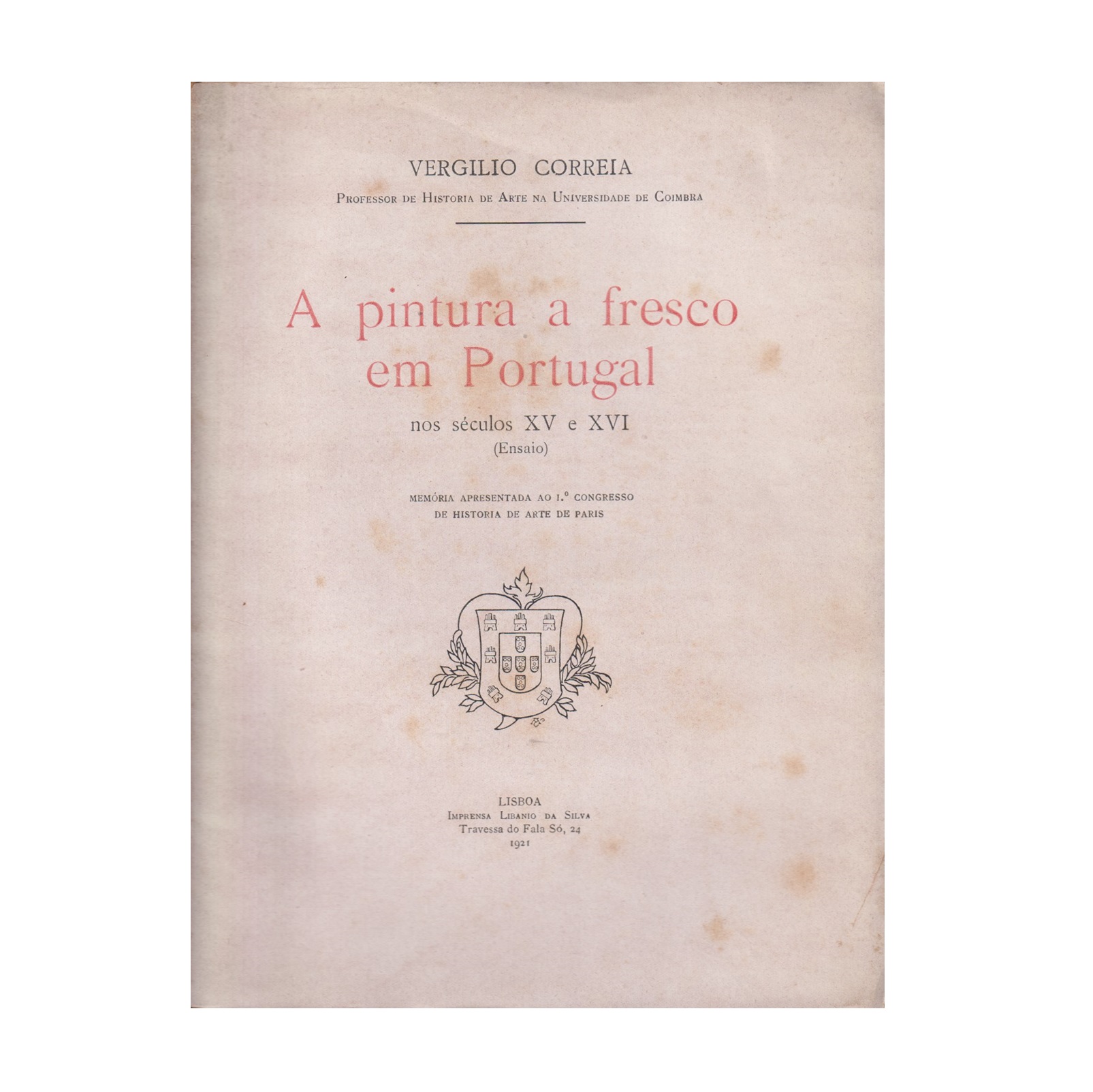  A PINTURA A FRESCO EM PORTUGAL NOS SÉCULOS XV E XVI