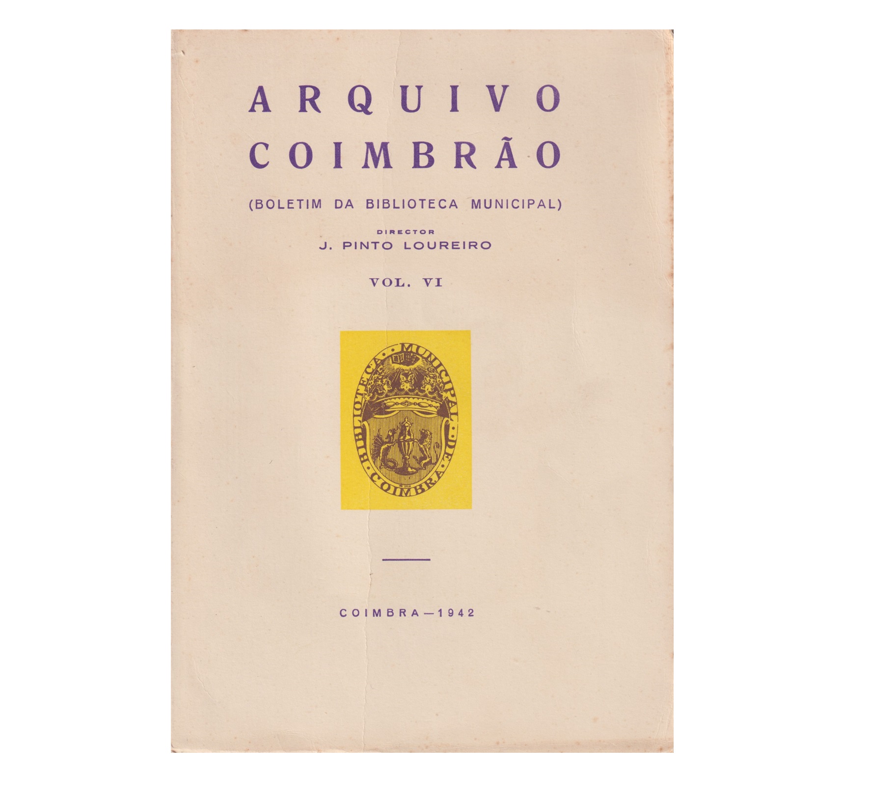 ARQUIVO COIMBRÃO VOL. VI - 1942