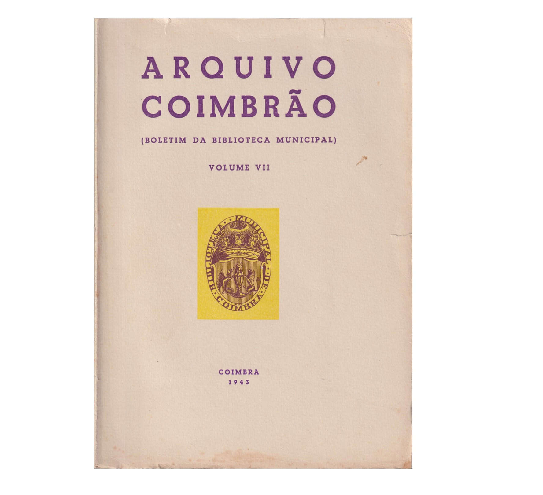 ARQUIVO COIMBRÃO VOL. VII - 1943