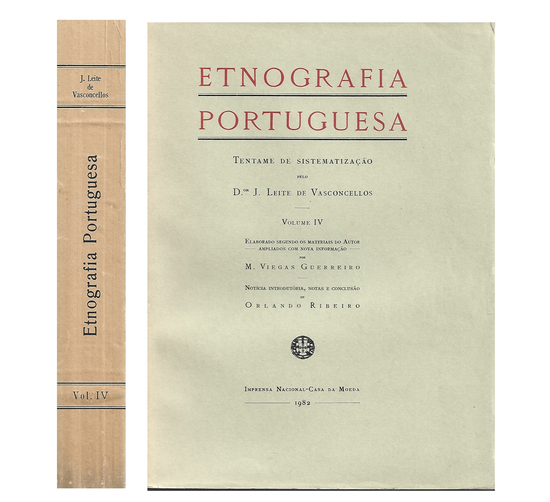 ETNOGRAFIA PORTUGUESA. VOL. IV. 