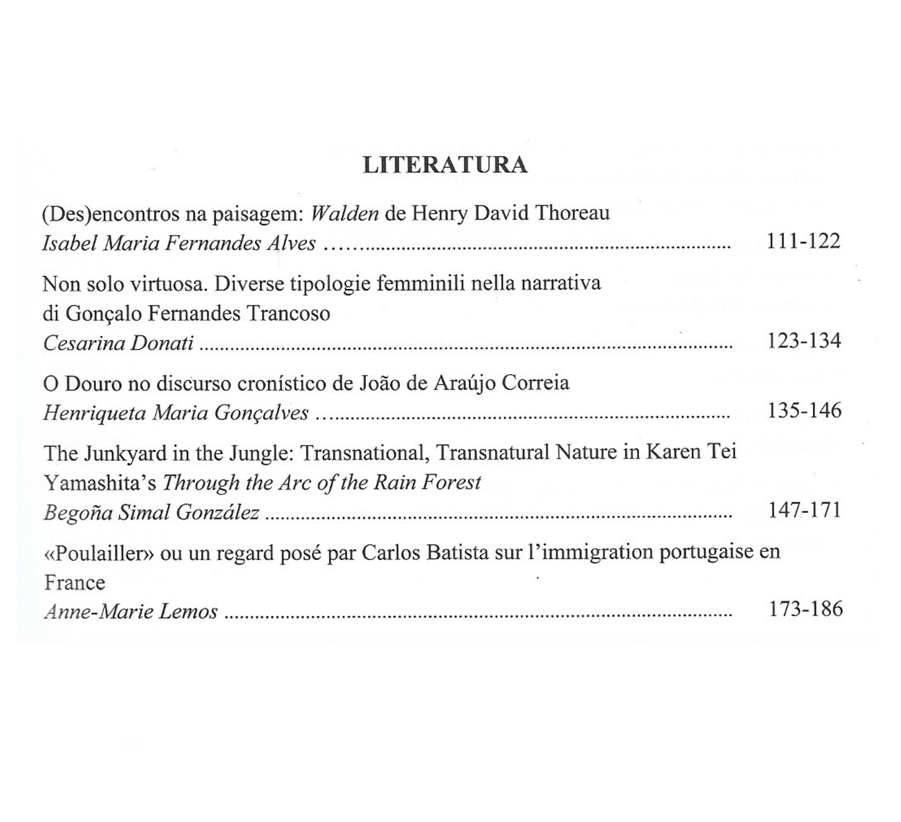 REVISTA DE LETRAS. 8 SÉRIE II – DEZEMBRO DE 2009