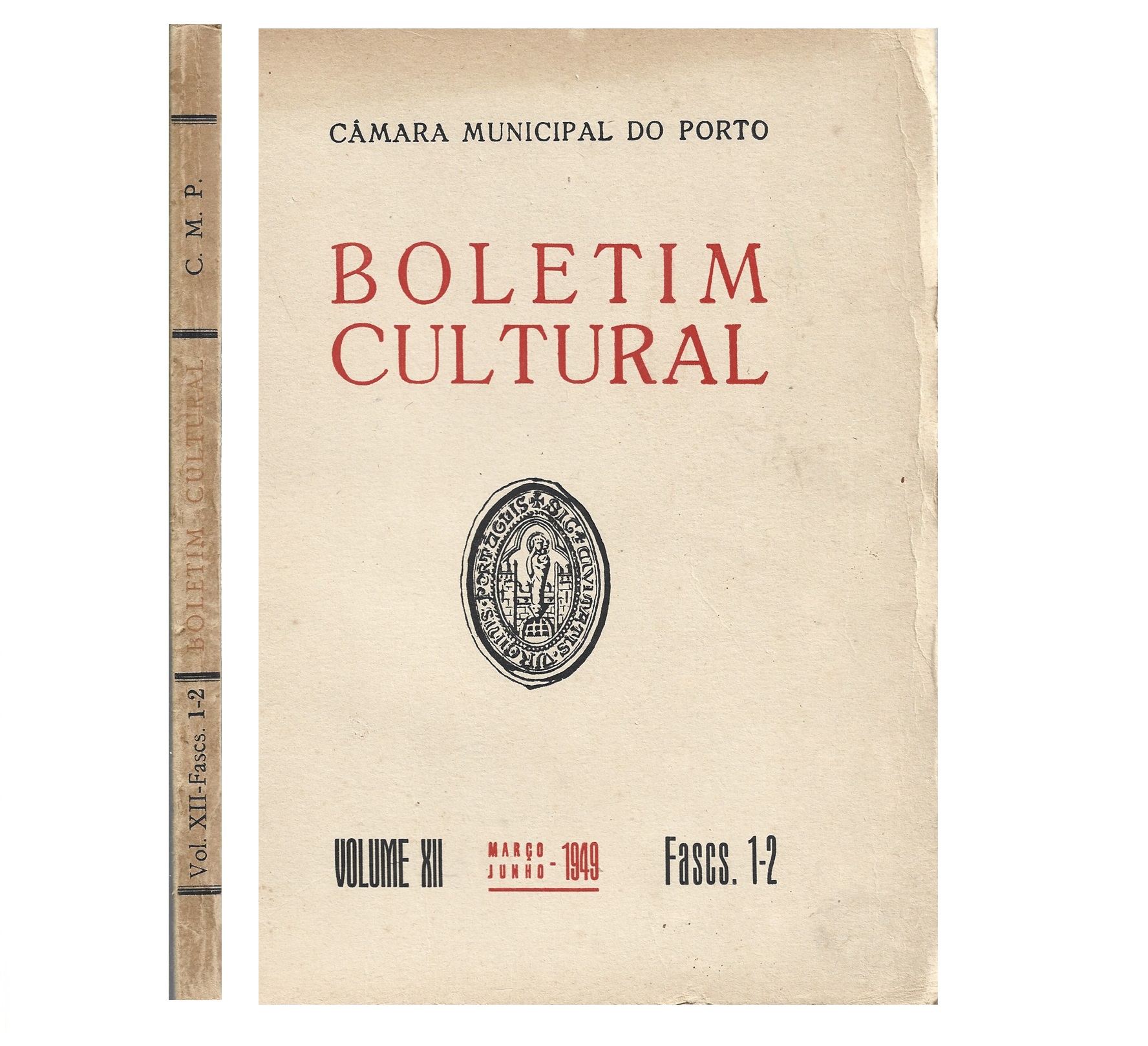 BOLETIM CULTURAL  PORTO VOLUME XII,  FASCS. 3-4