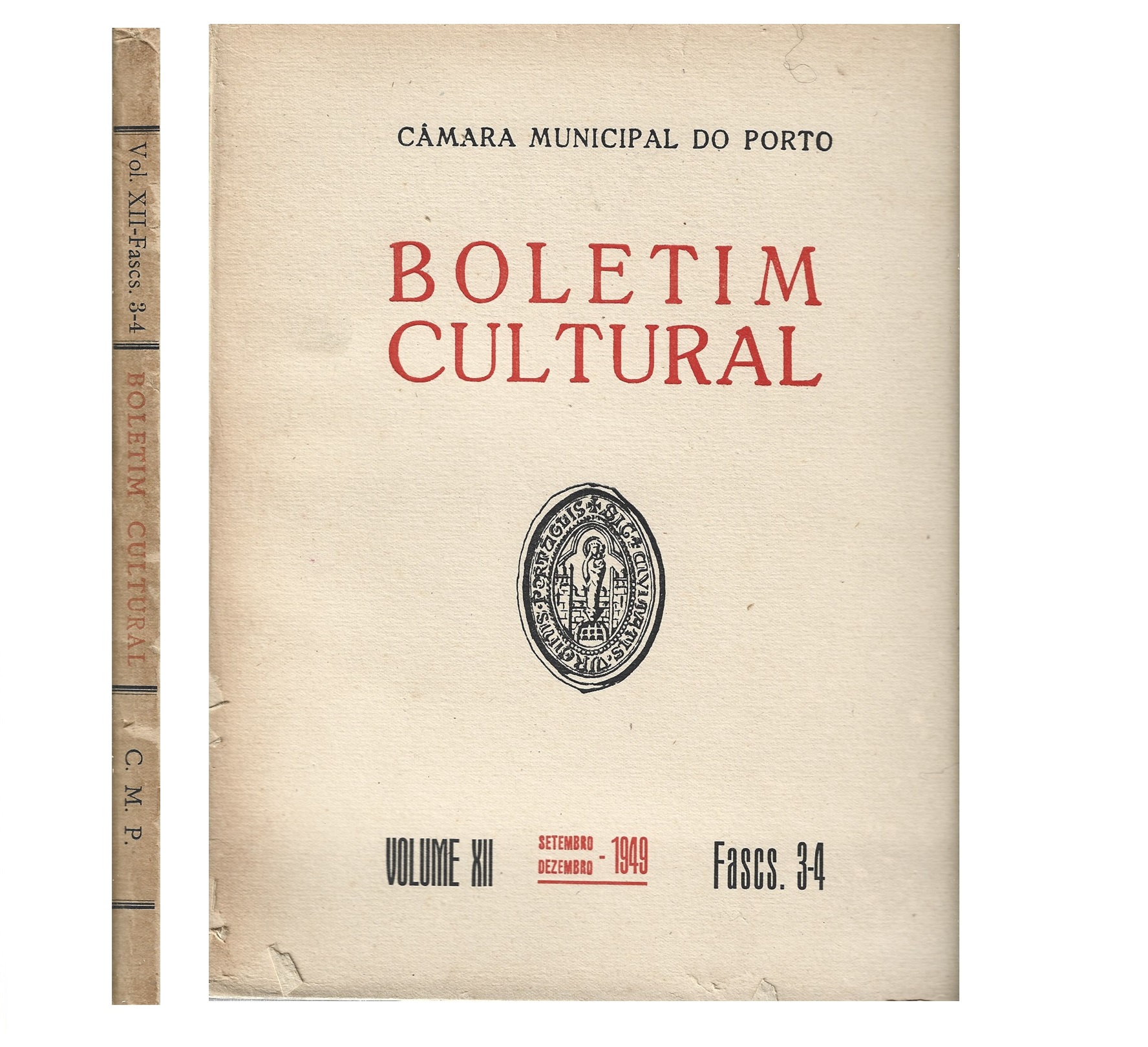 BOLETIM CULTURAL  PORTO VOLUME XII, FASCS. 1-2