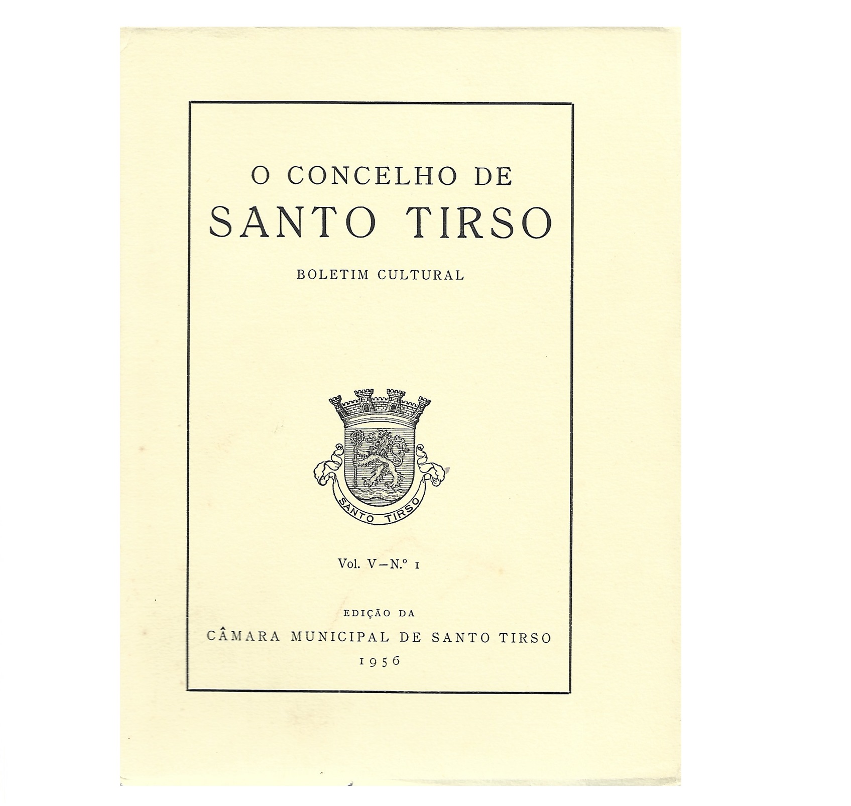 B. C. SANTO TIRSO 1956 VOL V- Nº1