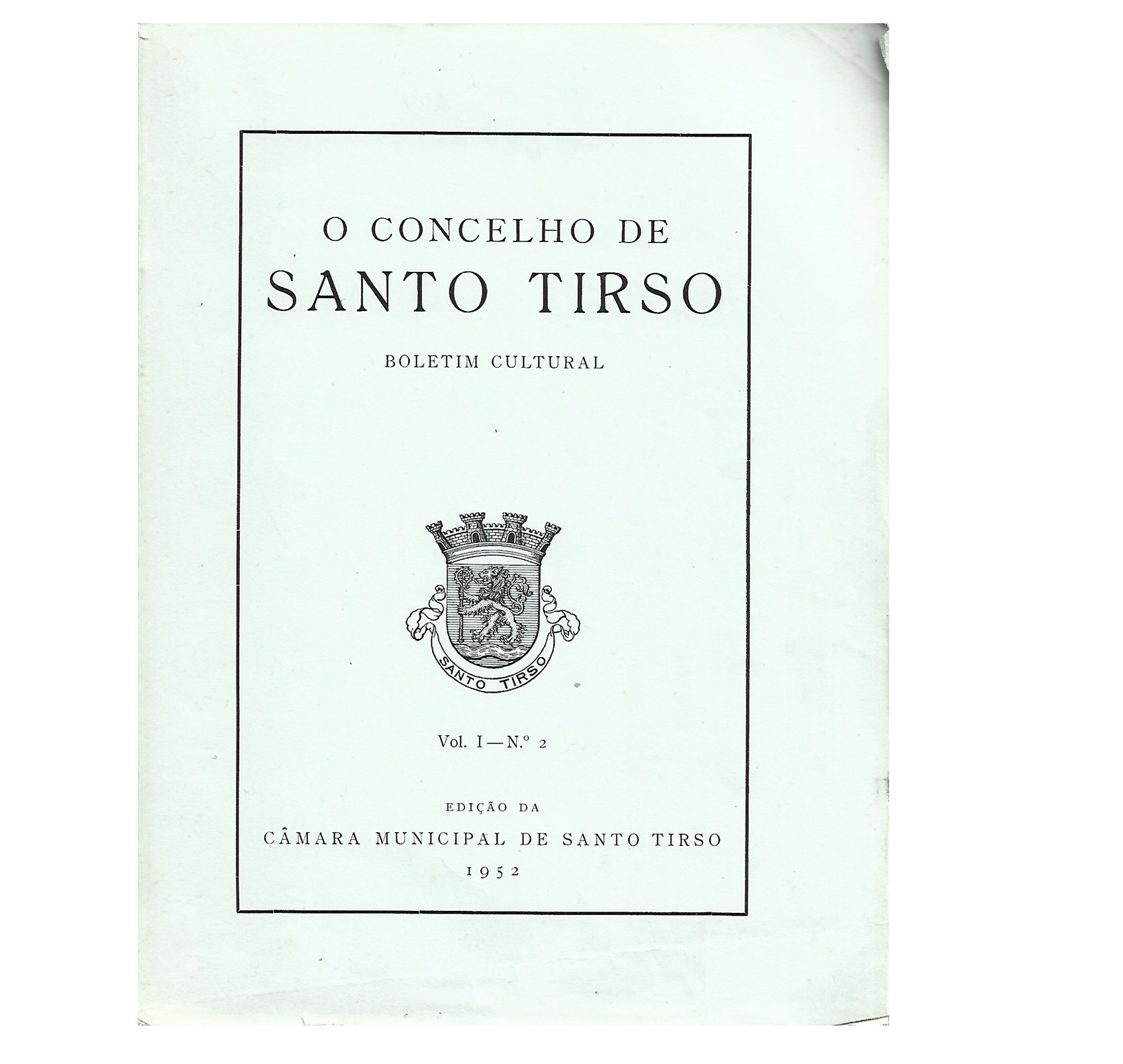 B. C. DE SANTO TIRSO 1952. VOL I- Nº 2