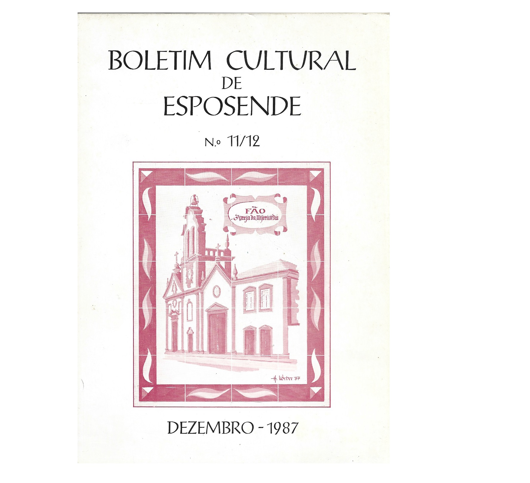 BOLETIM CULTURAL ESPOSENDE Nº 11/12 - 1987