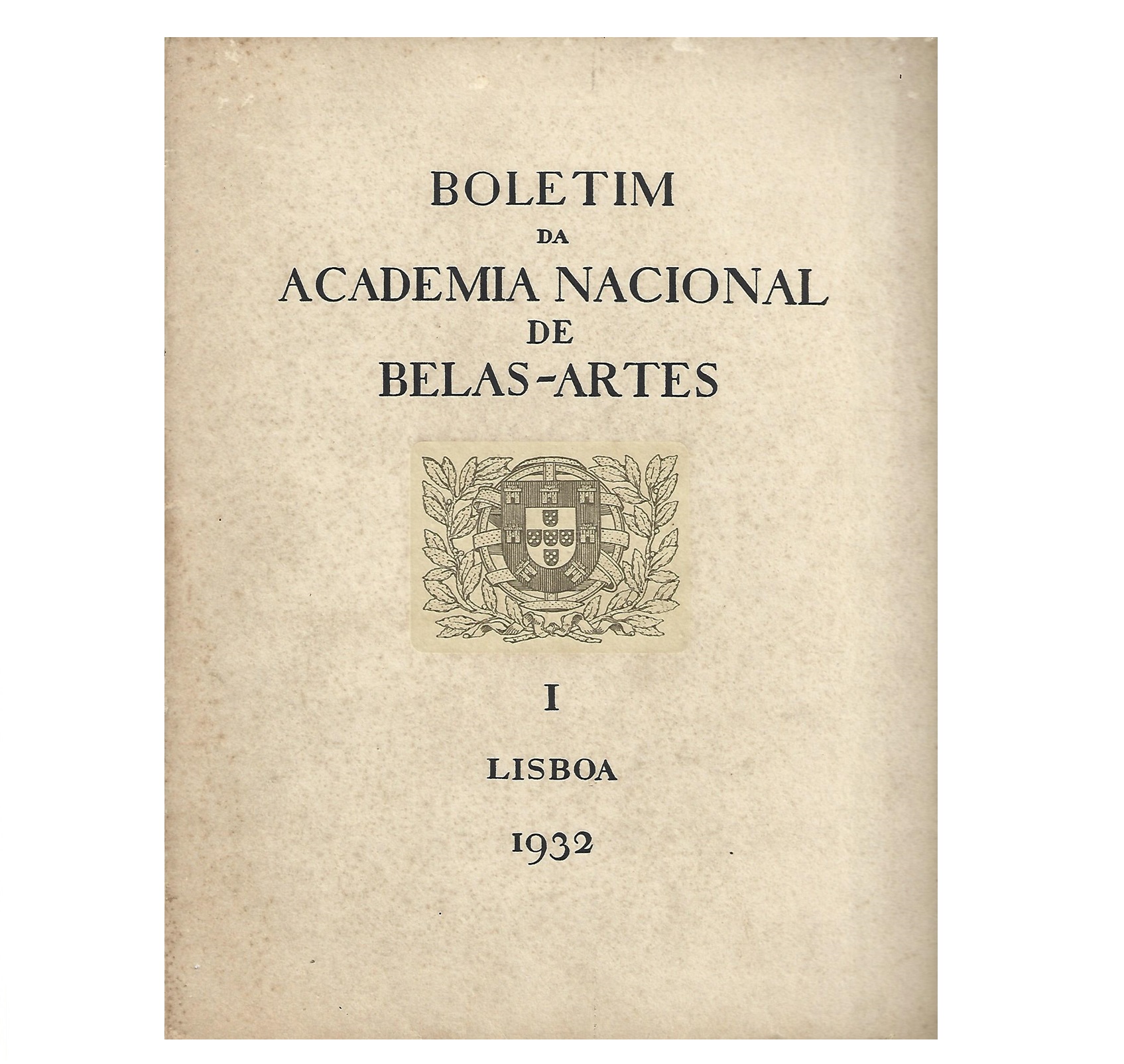 BELAS-ARTES -  Nº I - 1932