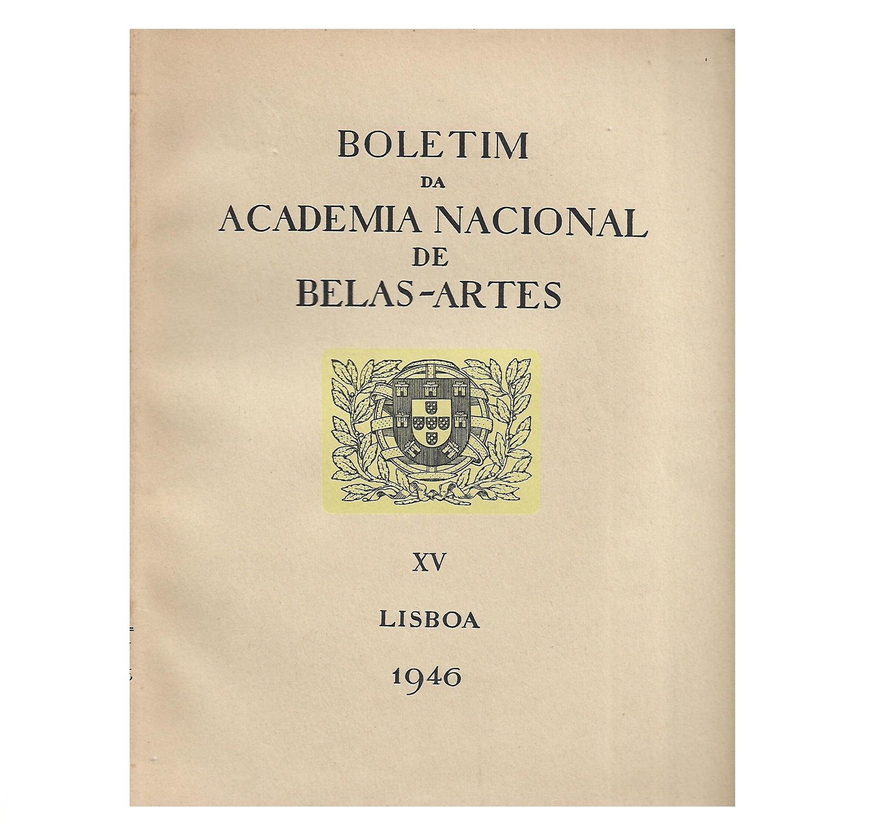 BELAS-ARTES - Nº XV  - 1946