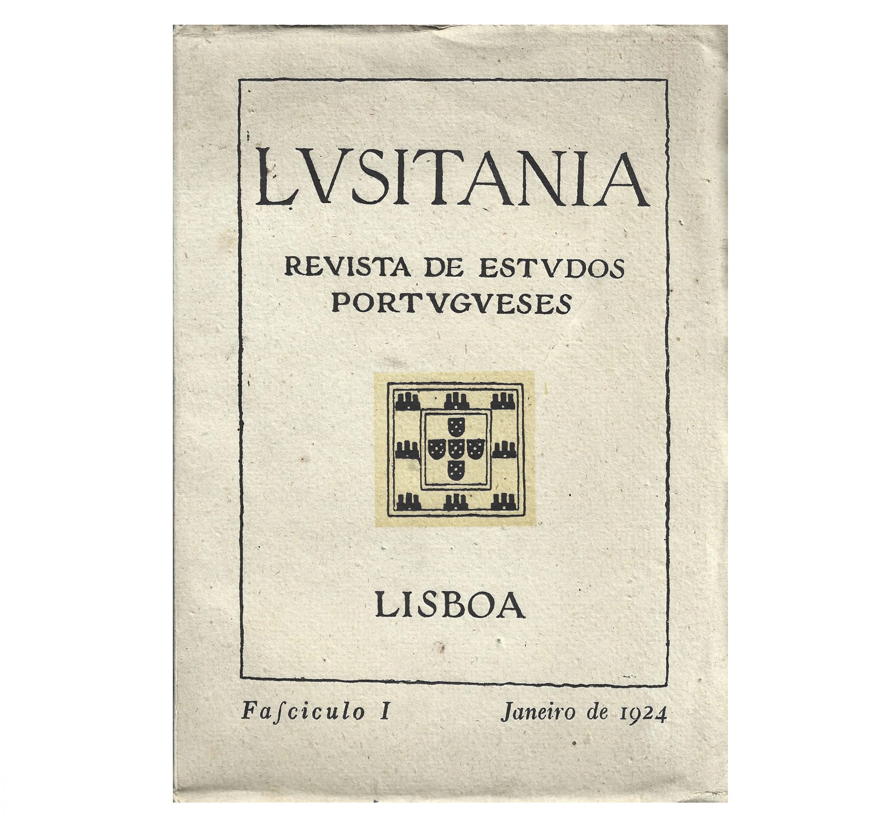 LUSITANIA FASC. 1 (JAN. 1924). 