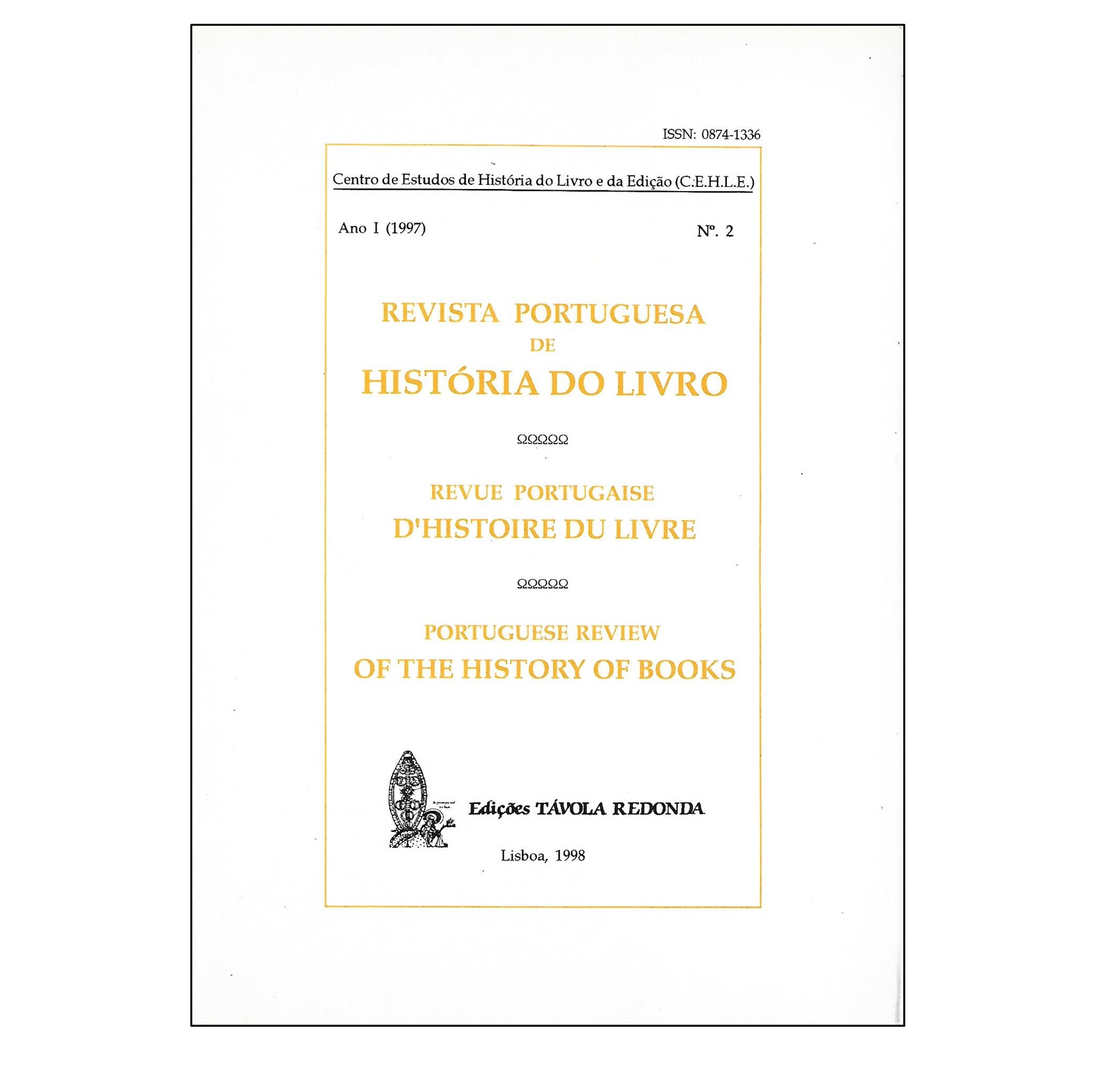 REVISTA PORTUGUESA DE HISTÓRIA DO LIVRO N.º 2