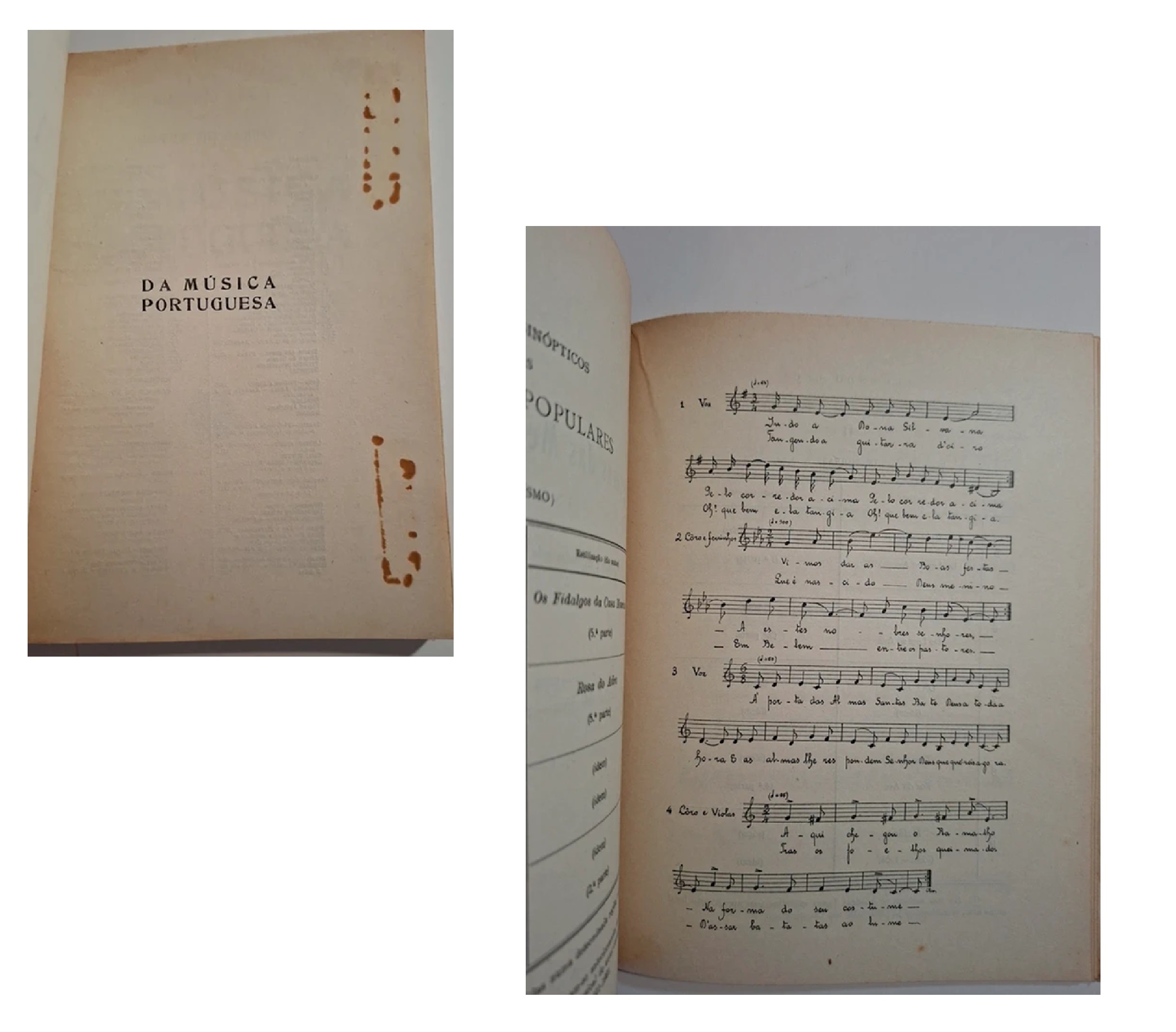 DA MÚSICA PORTUGUESA