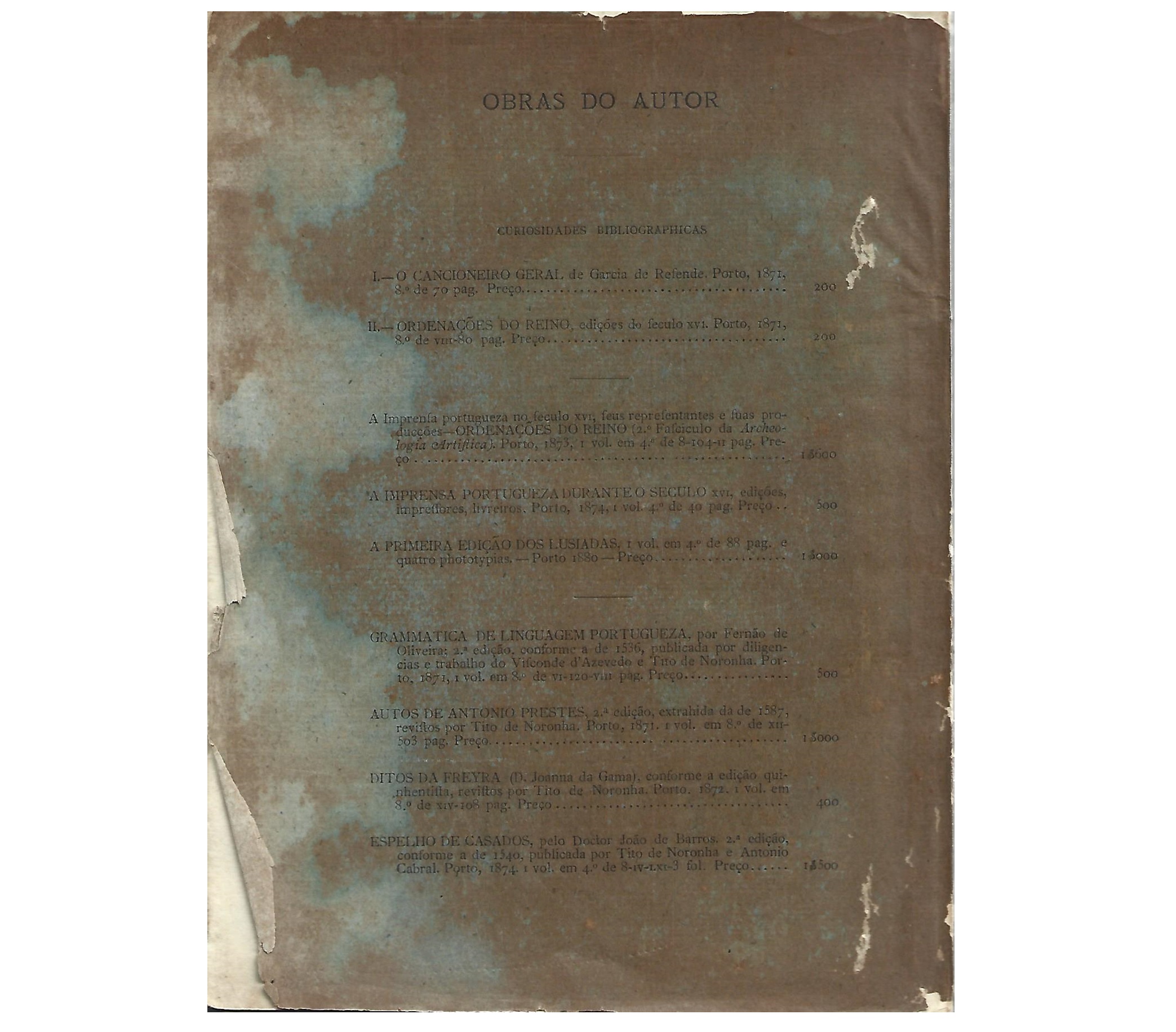 A PRIMEIRA EDIÇÃO DOS LUSÍADAS