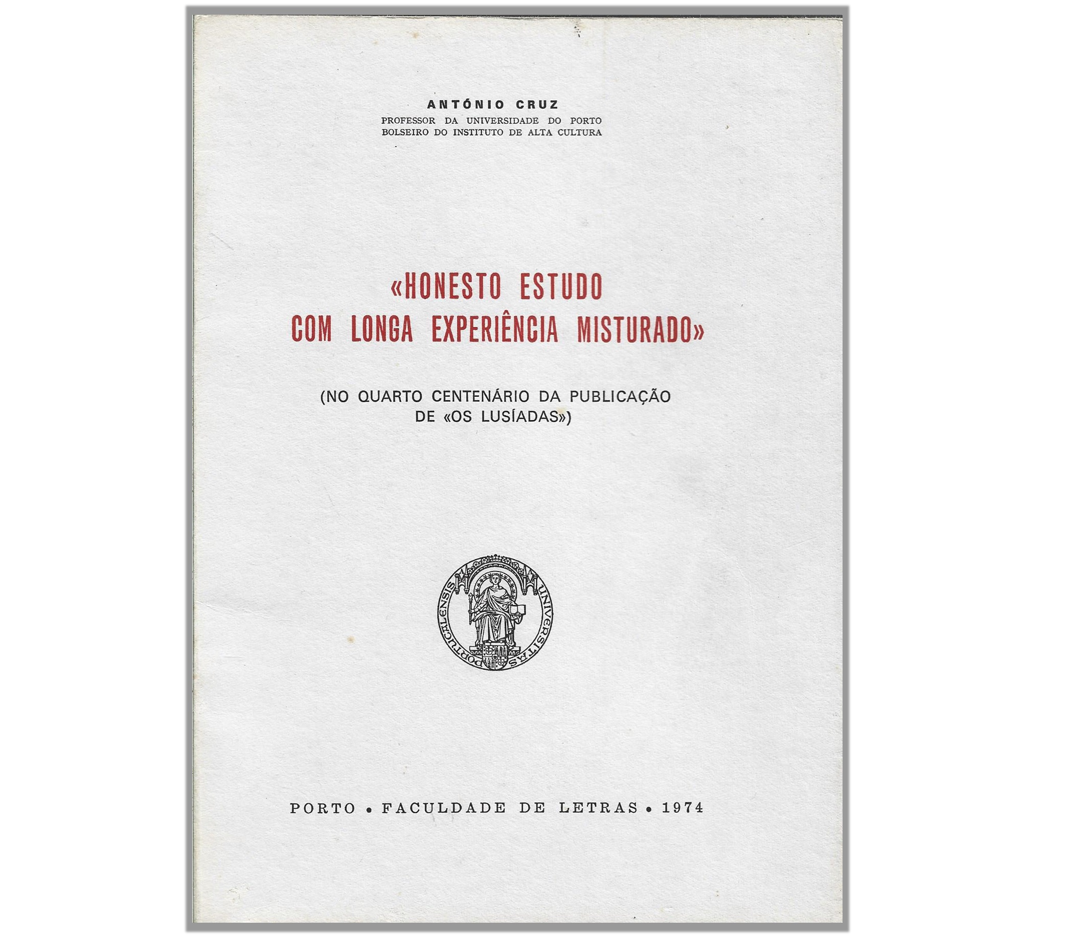 QUARTO CENTENÁRIO DA PUBLICAÇÃO OS LUSÍADAS