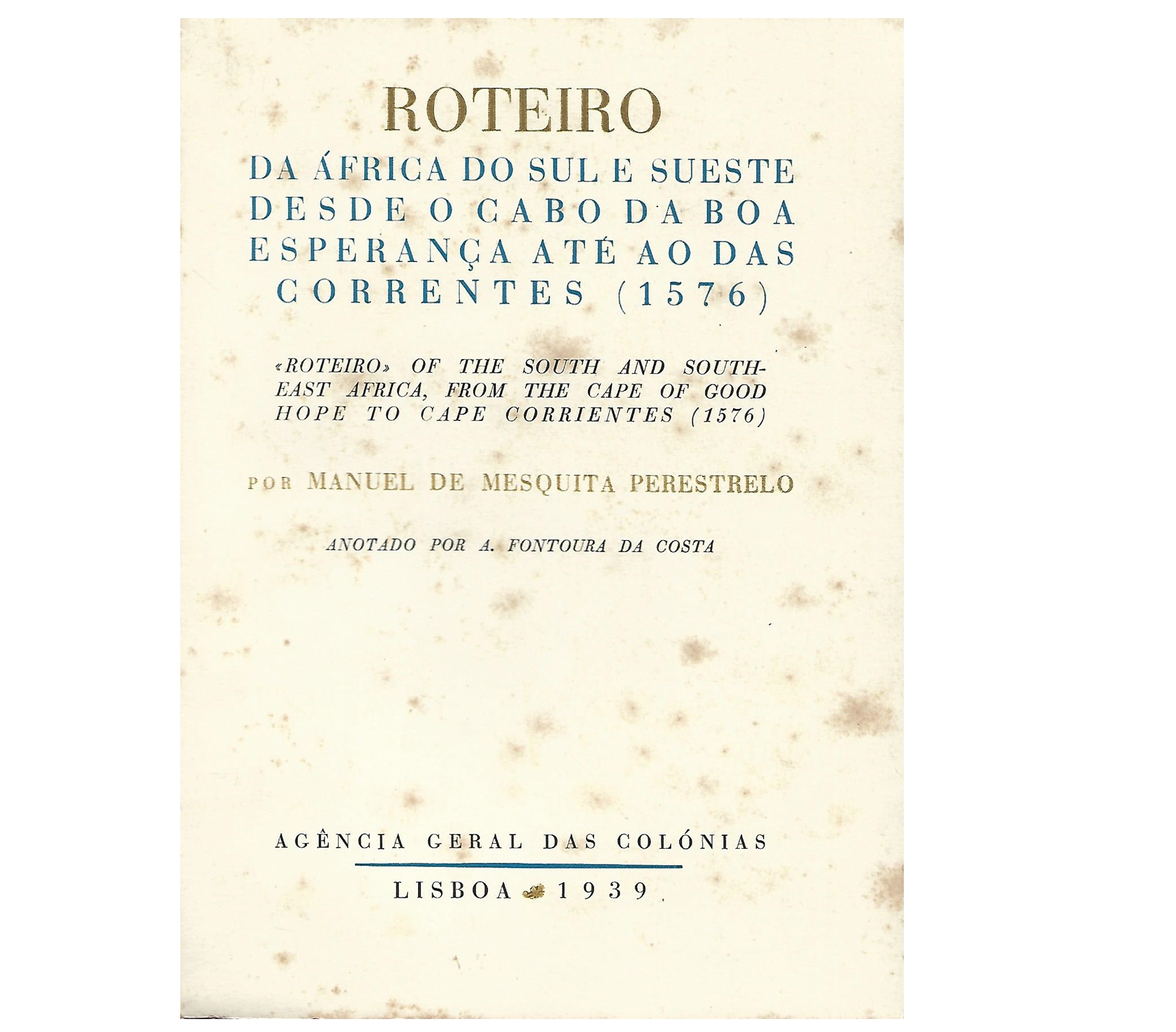 ROTEIRO DA ÁFRICA DO SUL E SUESTE DESDE O CABO DA BOA ESPERANÇA