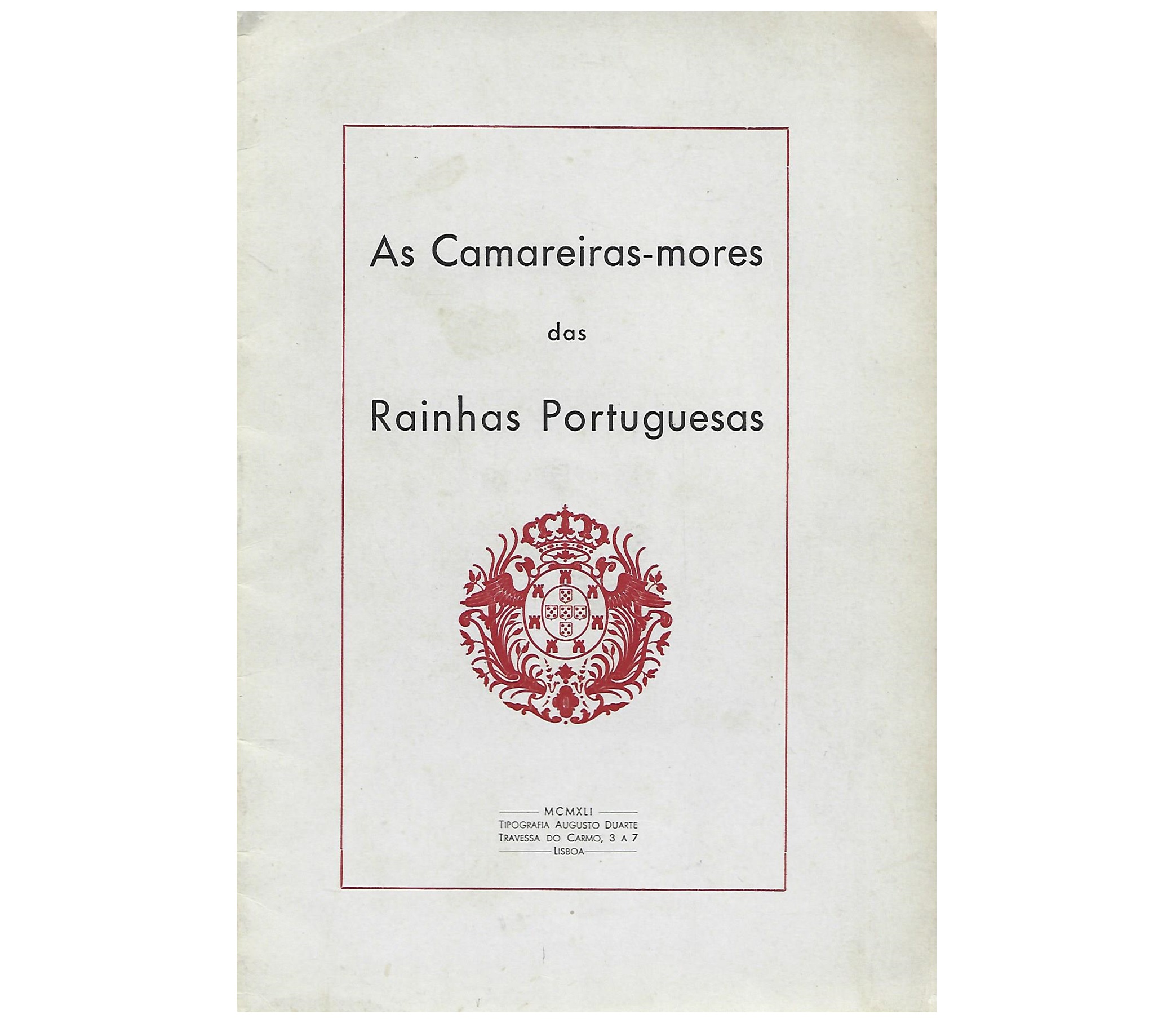 AS CAMAREIRAS-MORES DAS RAINHAS PORTUGUESAS