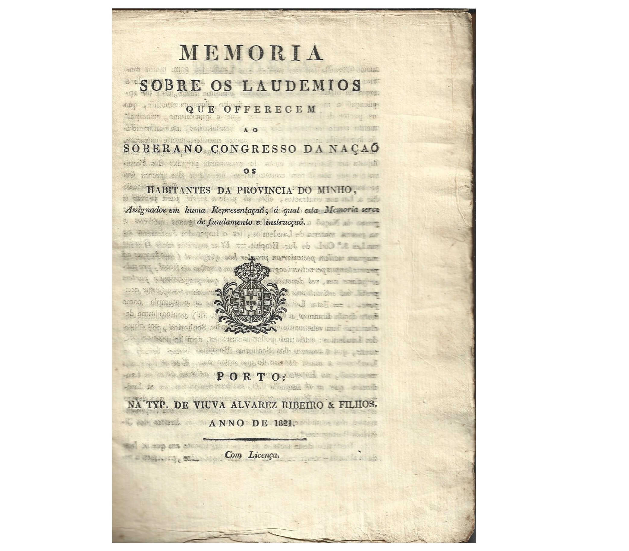 MEMORIA SOBRE OS LAUDEMIOS