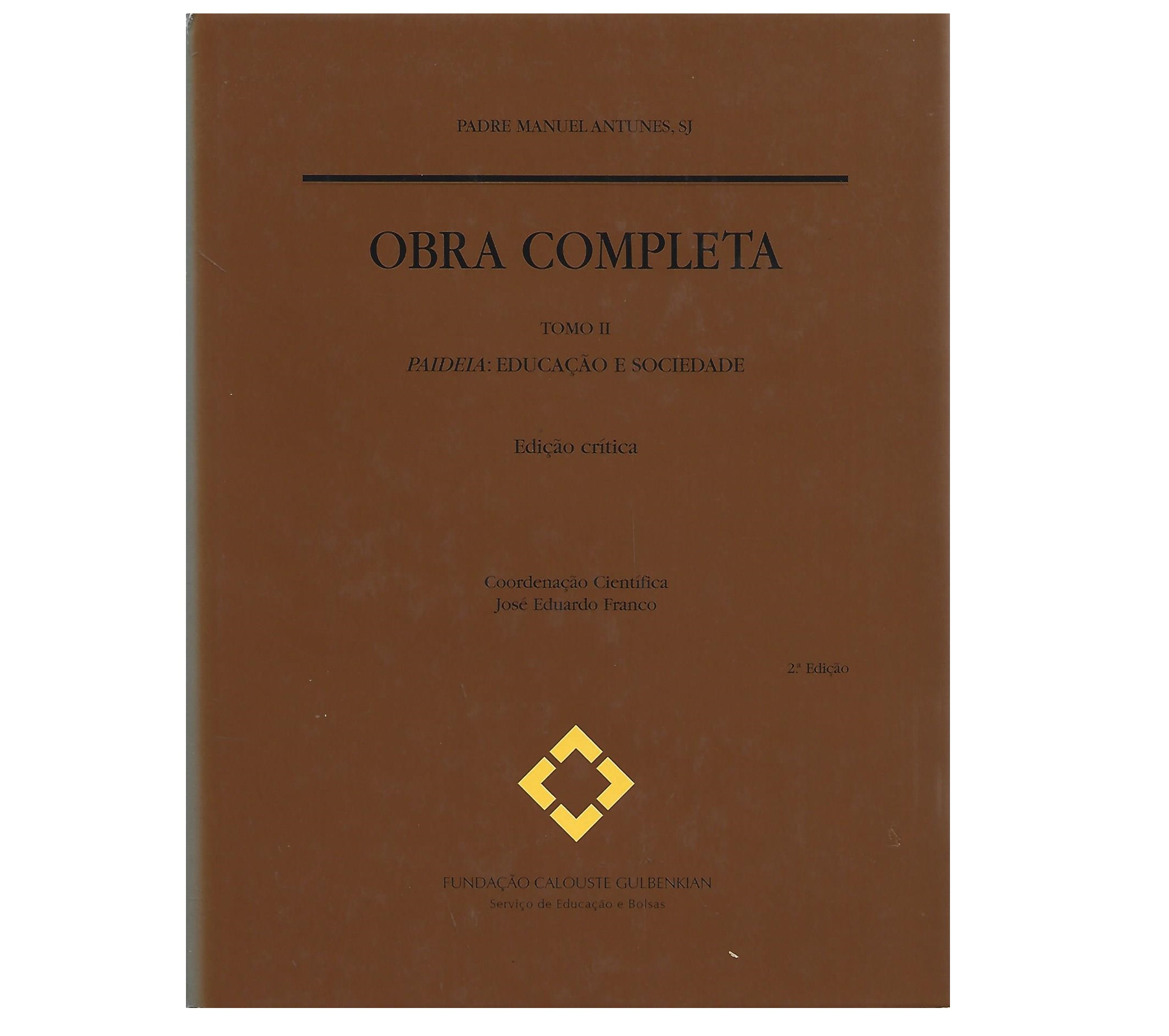 OBRA COMPLETA, TOMO II – PAIDEIA EDUCAÇÃO E SOCIEDADE
