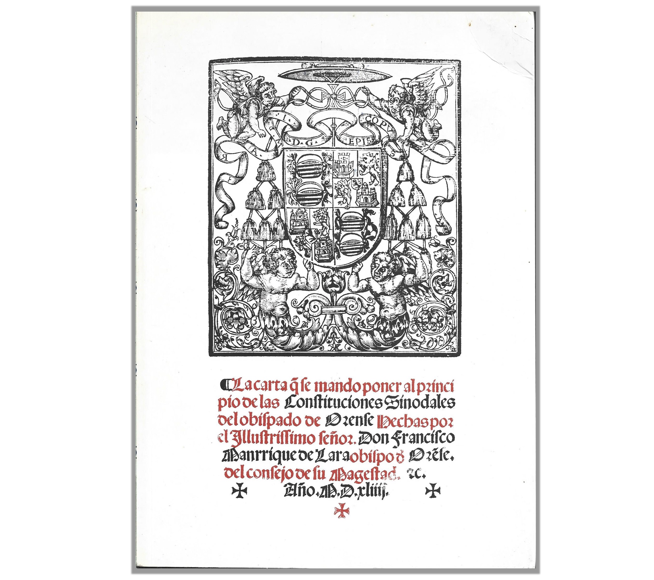 CONSTITUCIONES SINODALES DEL OBISPADO DE ORENSE