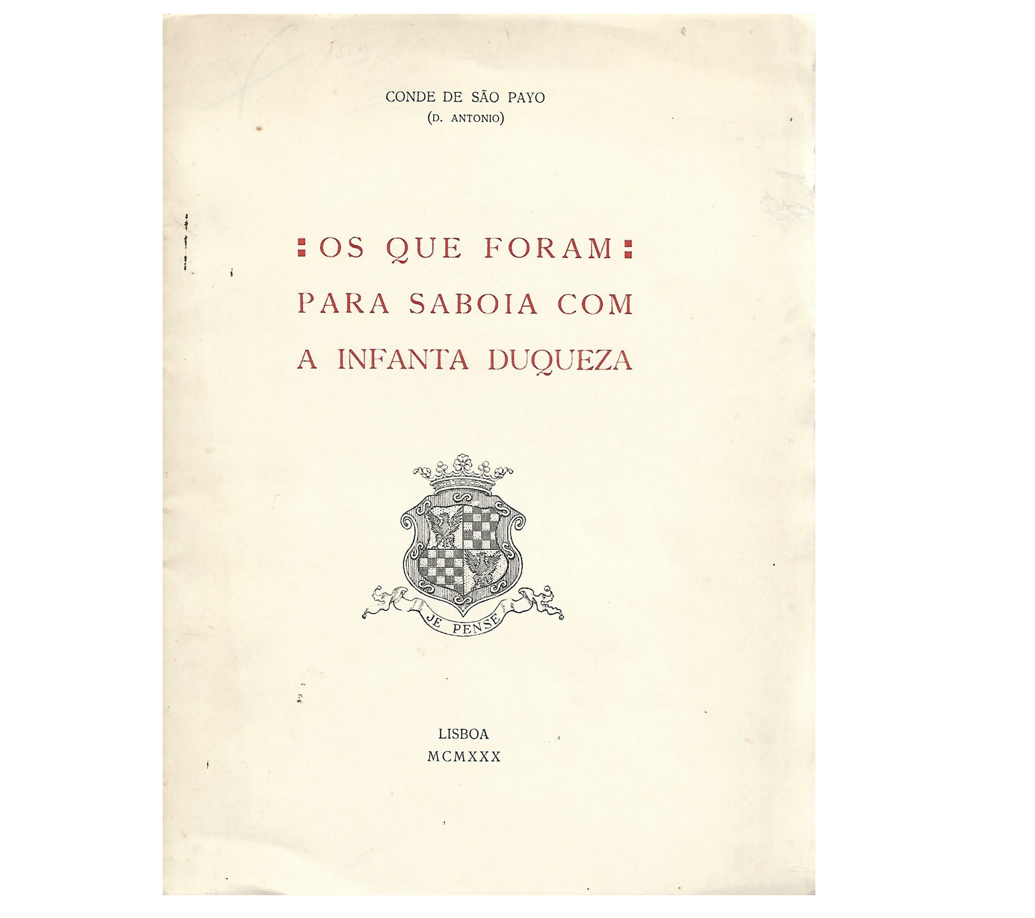 OS QUE FORAM PARA SABOIA COM A INFANTA DUQUEZA