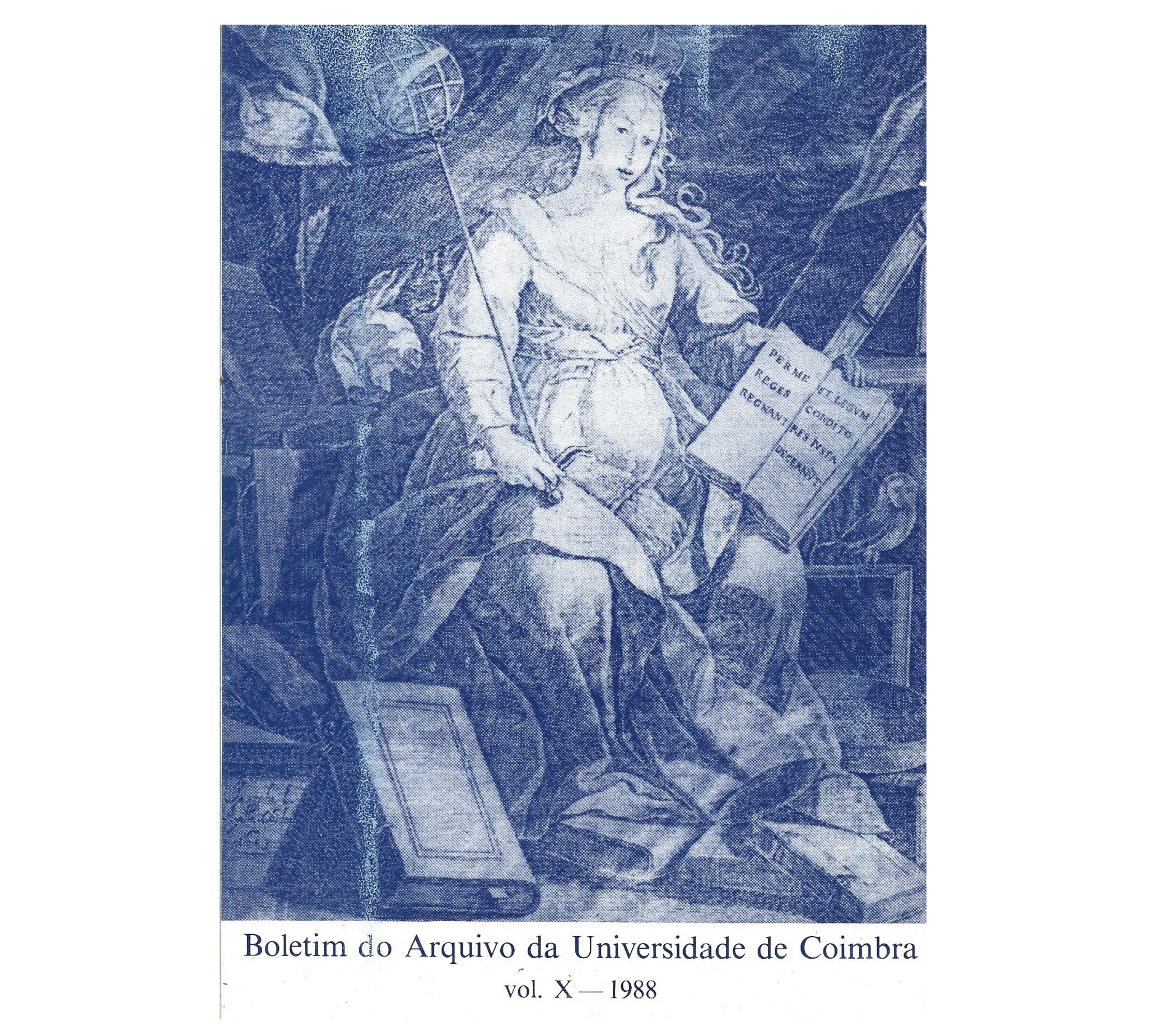 BOLETIM DO ARQUIVO DA UNIVERSIDADE DE COIMBRA. VOL. X 1988