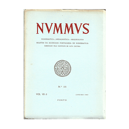 NUMMUS, BOLETIM DA SOCIEDADE PORTUGUESA DE NUMISMÁTICA.  nº 25