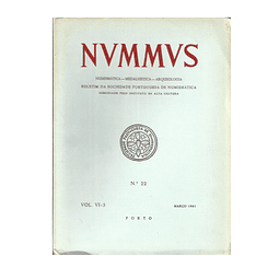 NUMMUS, BOLETIM DA SOCIEDADE PORTUGUESA DE NUMISMÁTICA.  nº 22