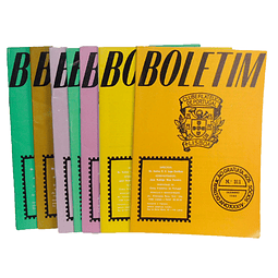 8 NÚMEROS BOLETIM CLUBE FILATÉLICO DE PORTUGAL