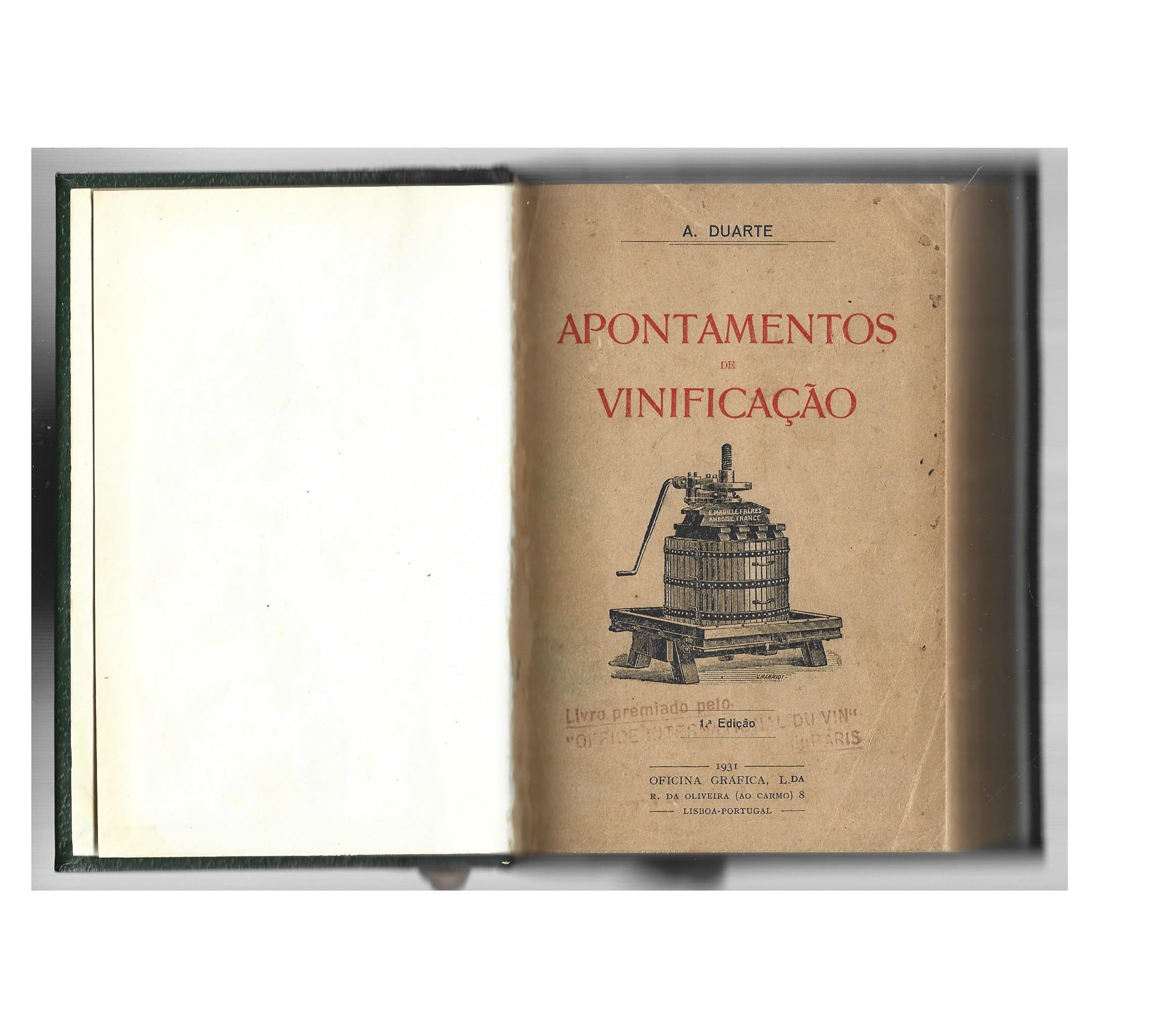 APONTAMENTOS DE VINIFICAÇÃO