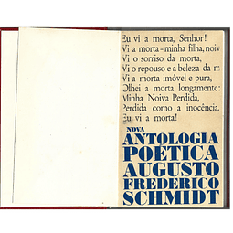AUGUSTO SCHMIDT: NOVA ANTOLOGIA POÉTICA