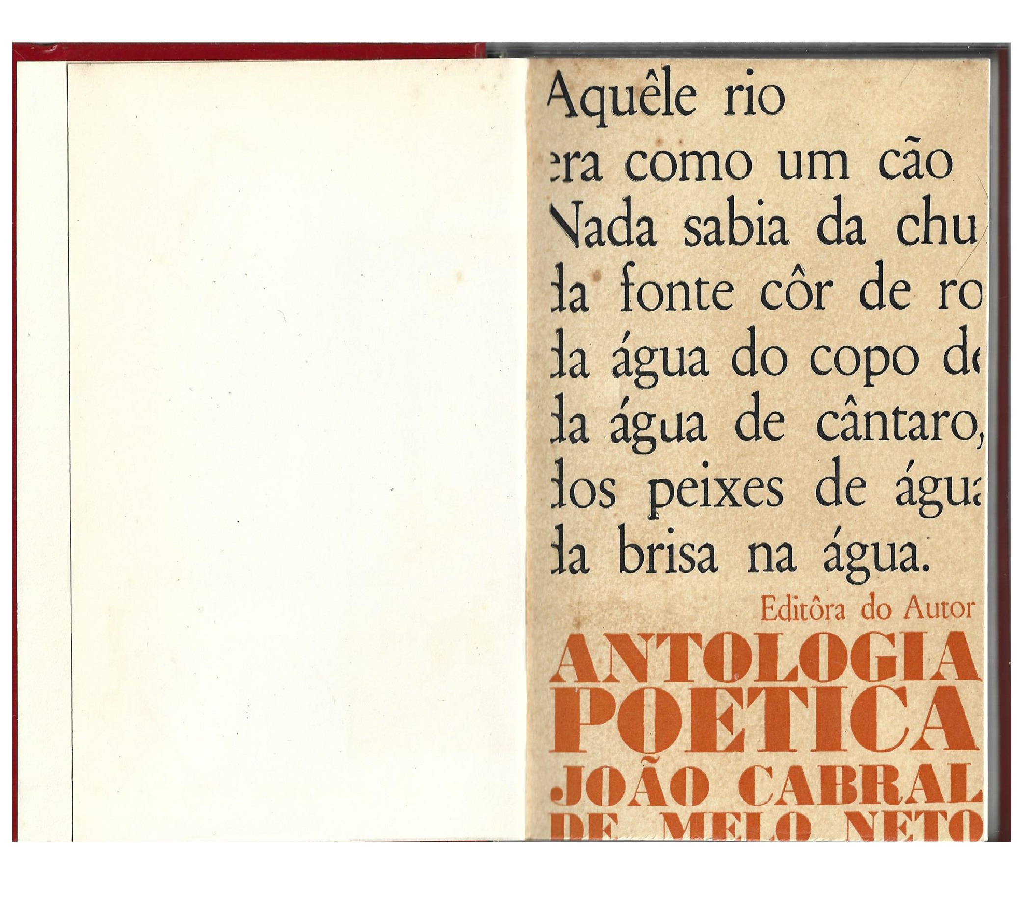ANTOLOGIA POÉTICA: MELO NETO