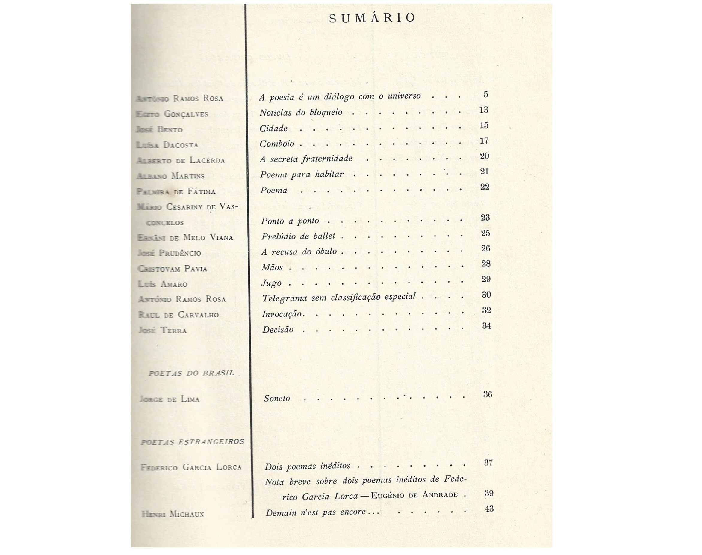 ÁRVORE: FOLHAS DE POESIA. VOLUME II - PRIMEIRO FASCÍCULO