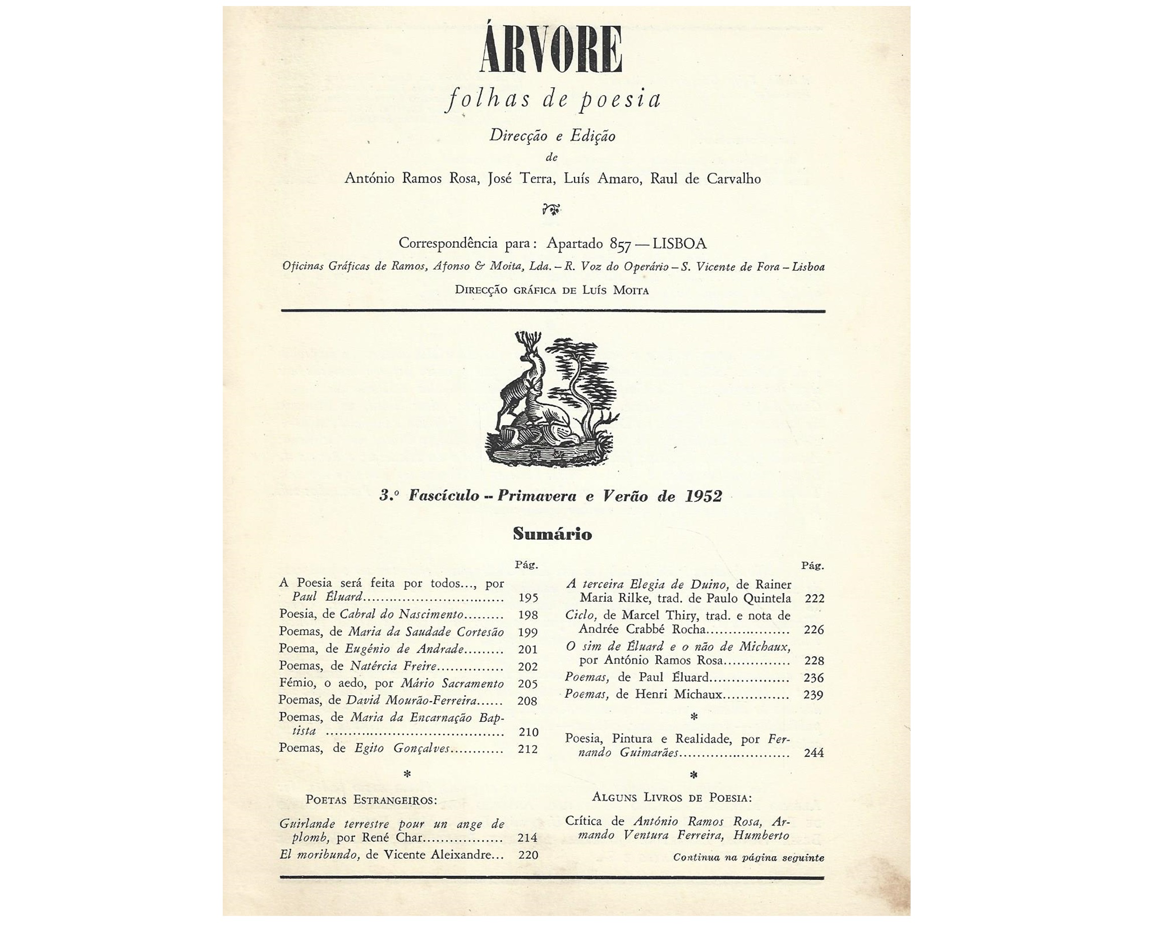 ÁRVORE: FOLHAS DE POESIA. 3º FASCÍCULO