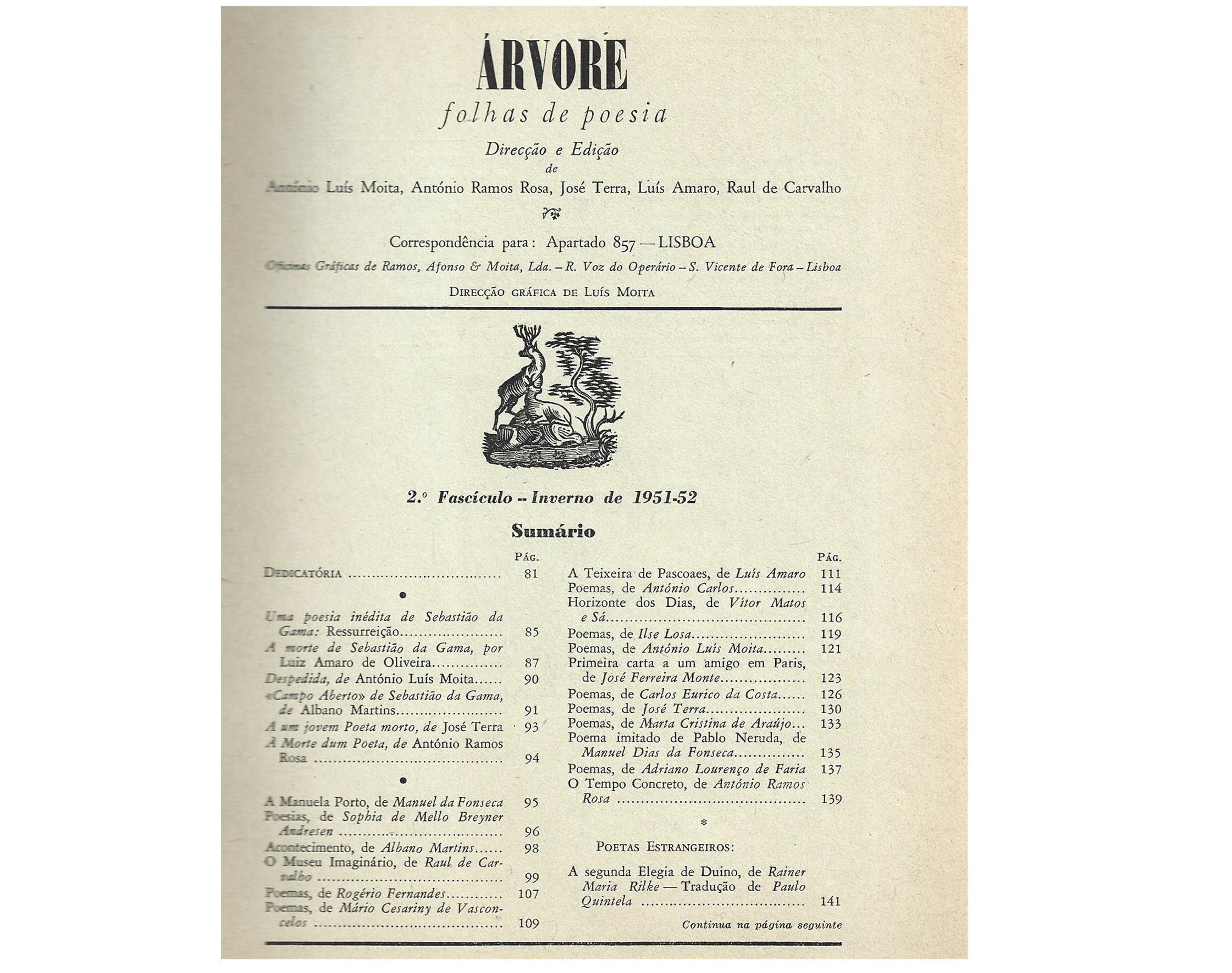 ÁRVORE: FOLHAS DE POESIA. 2º FASCÍCULO
