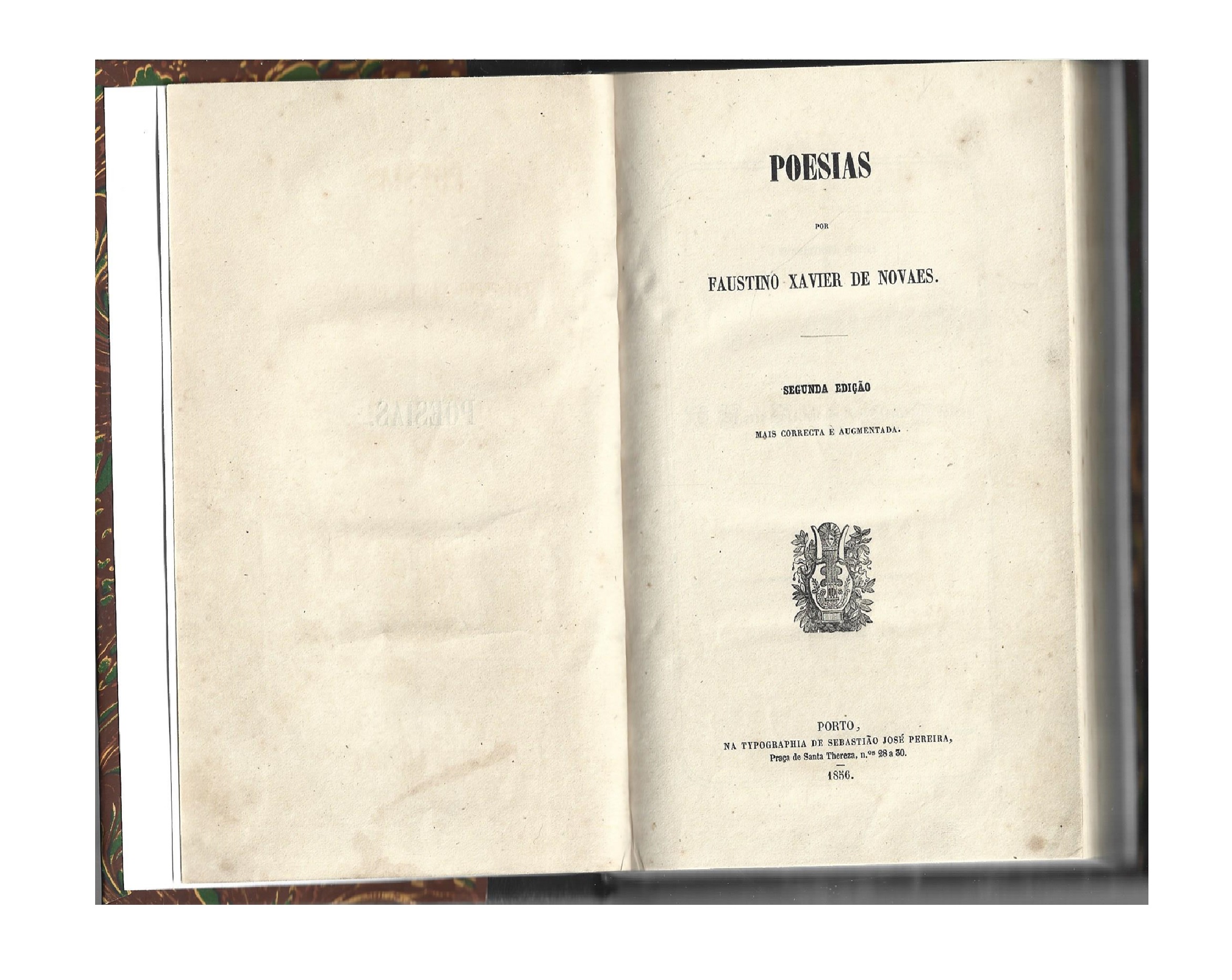 POESIAS [1856] XAVIER DE NOVAES