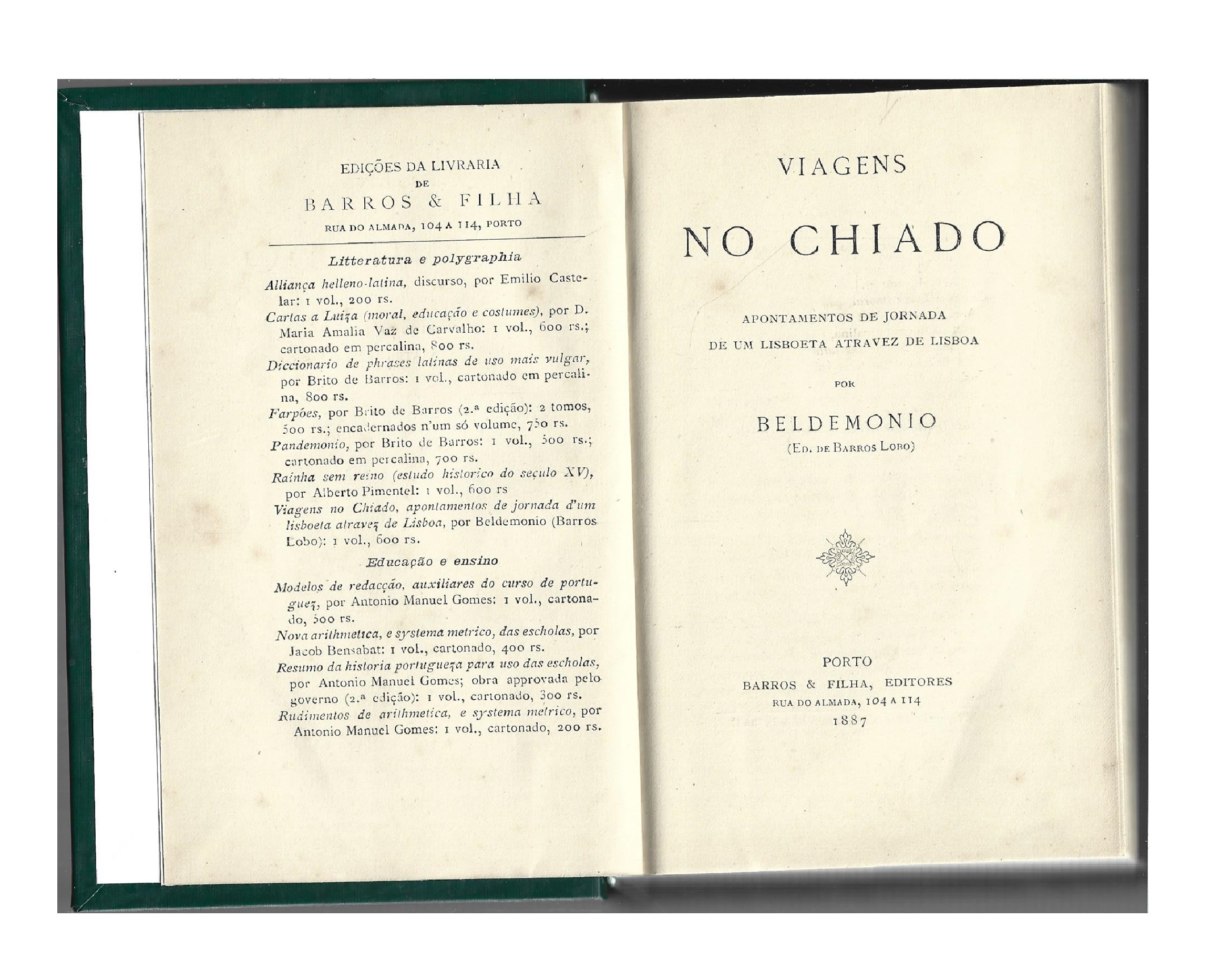 VIAGENS NO CHIADO [1887]