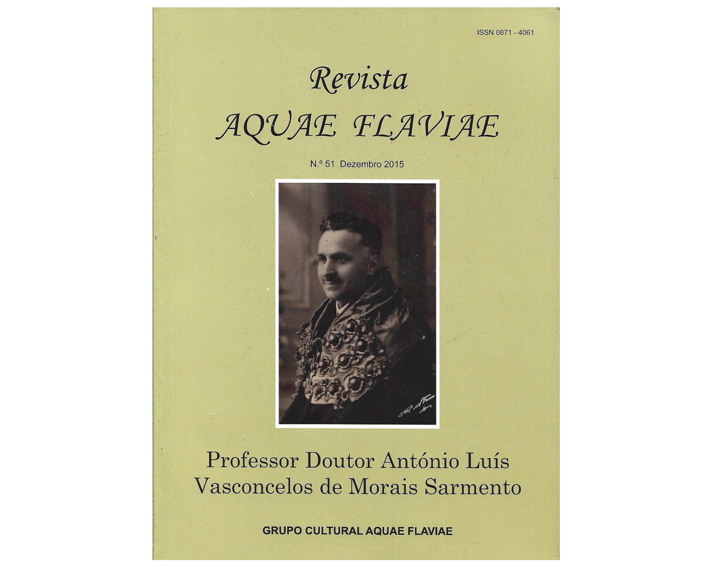 REVISTA AQUAE FLAVIAE, N. 51, DEZEMBRO 2015