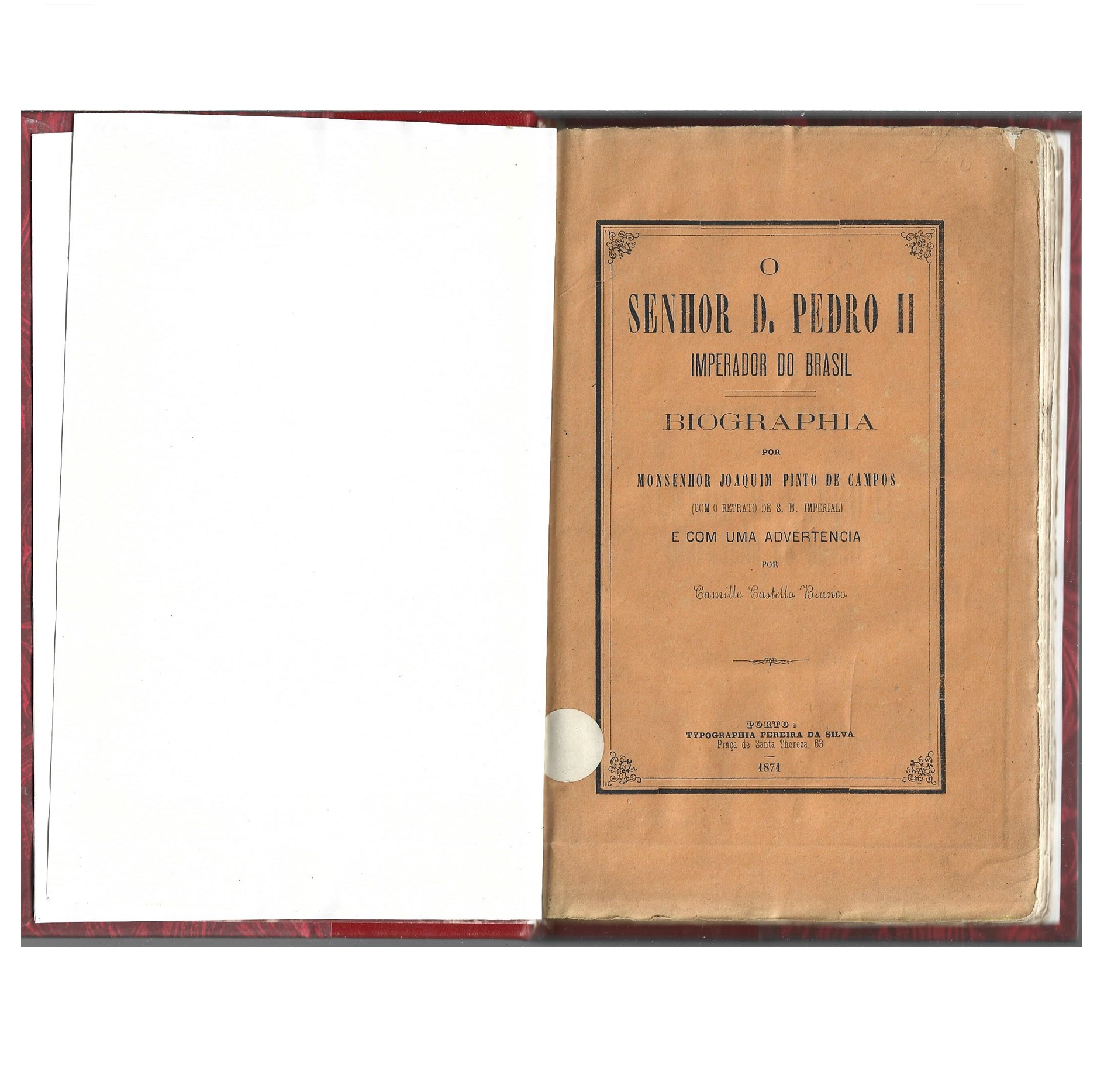 BIOGRAPHIA DO SENHOR DOM PEDRO II, IMPERADOR DO BRASIL