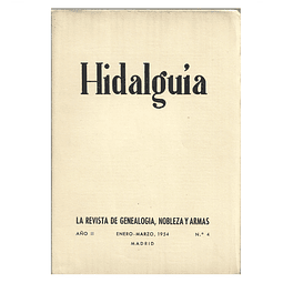 HIDALGUIA, NUM. 4 [GENEALOGIA E HERÁLDICA]