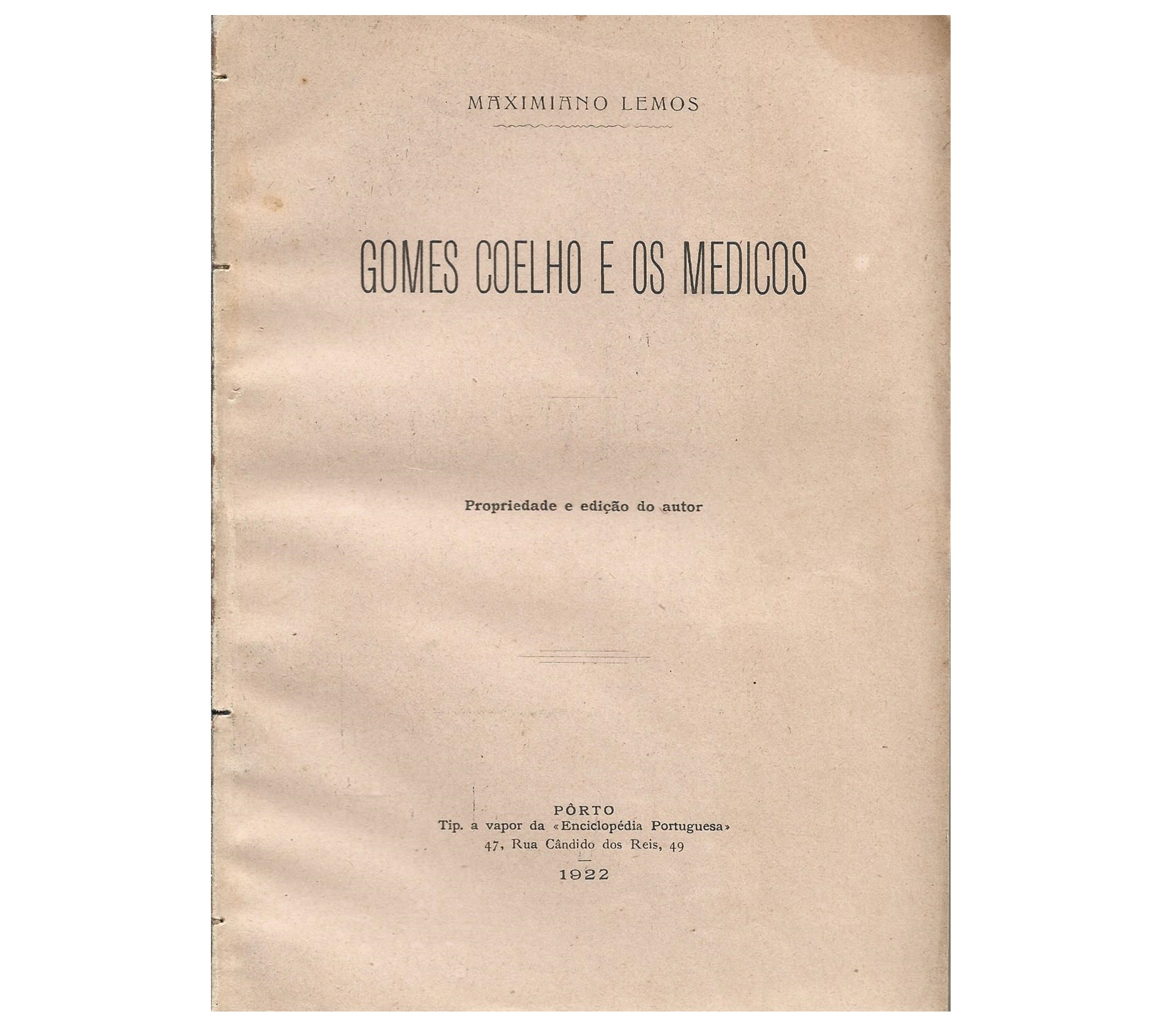 [JÚLIO DINIS] E OS MEDICOS 