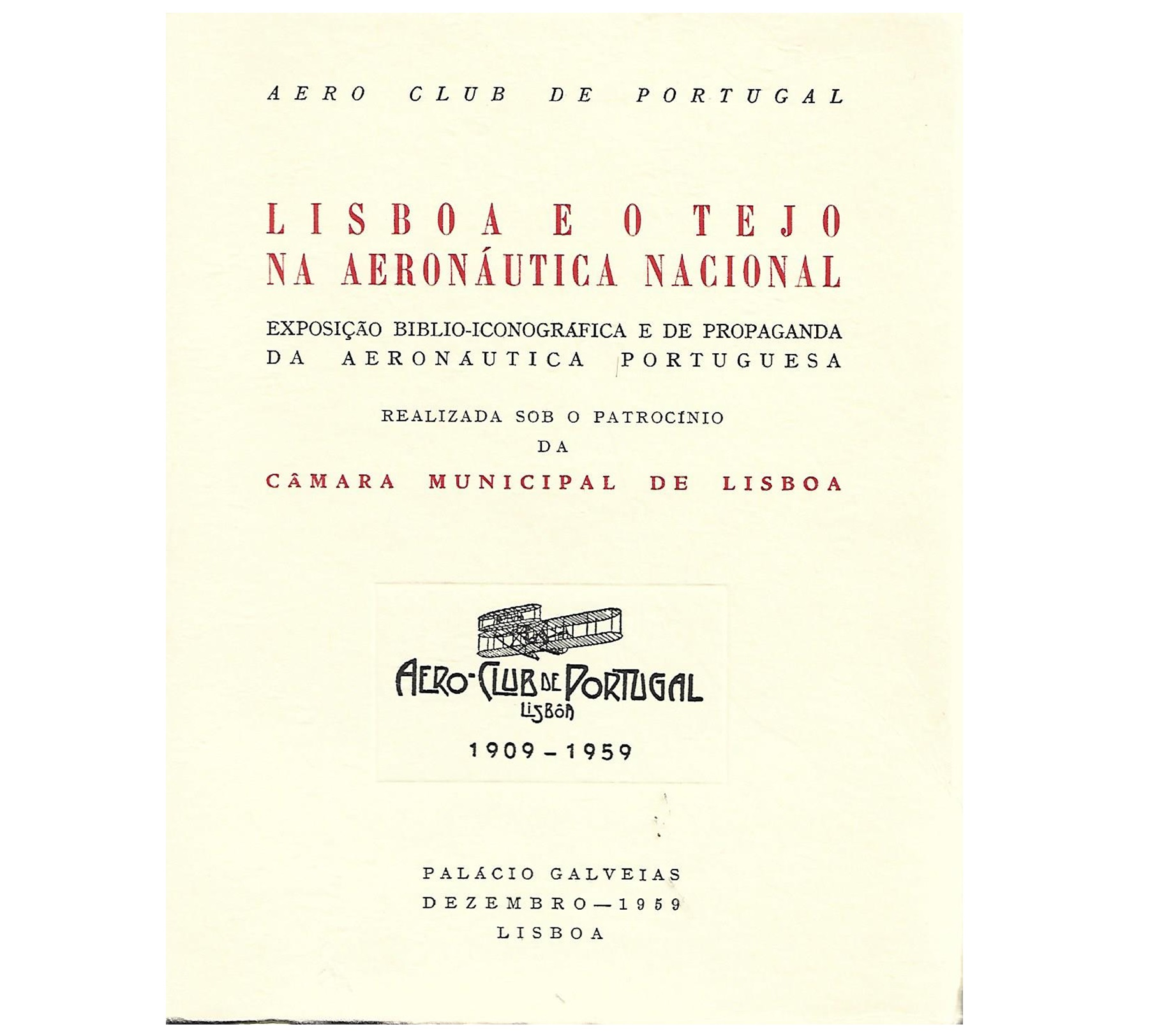 LISBOA E O TEJO NA AERONÁUTICA NACIONAL 