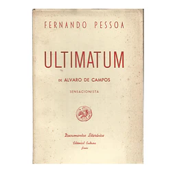 ULTIMATUM DE ALVARO DE CAMPOS SENSACIONISTA