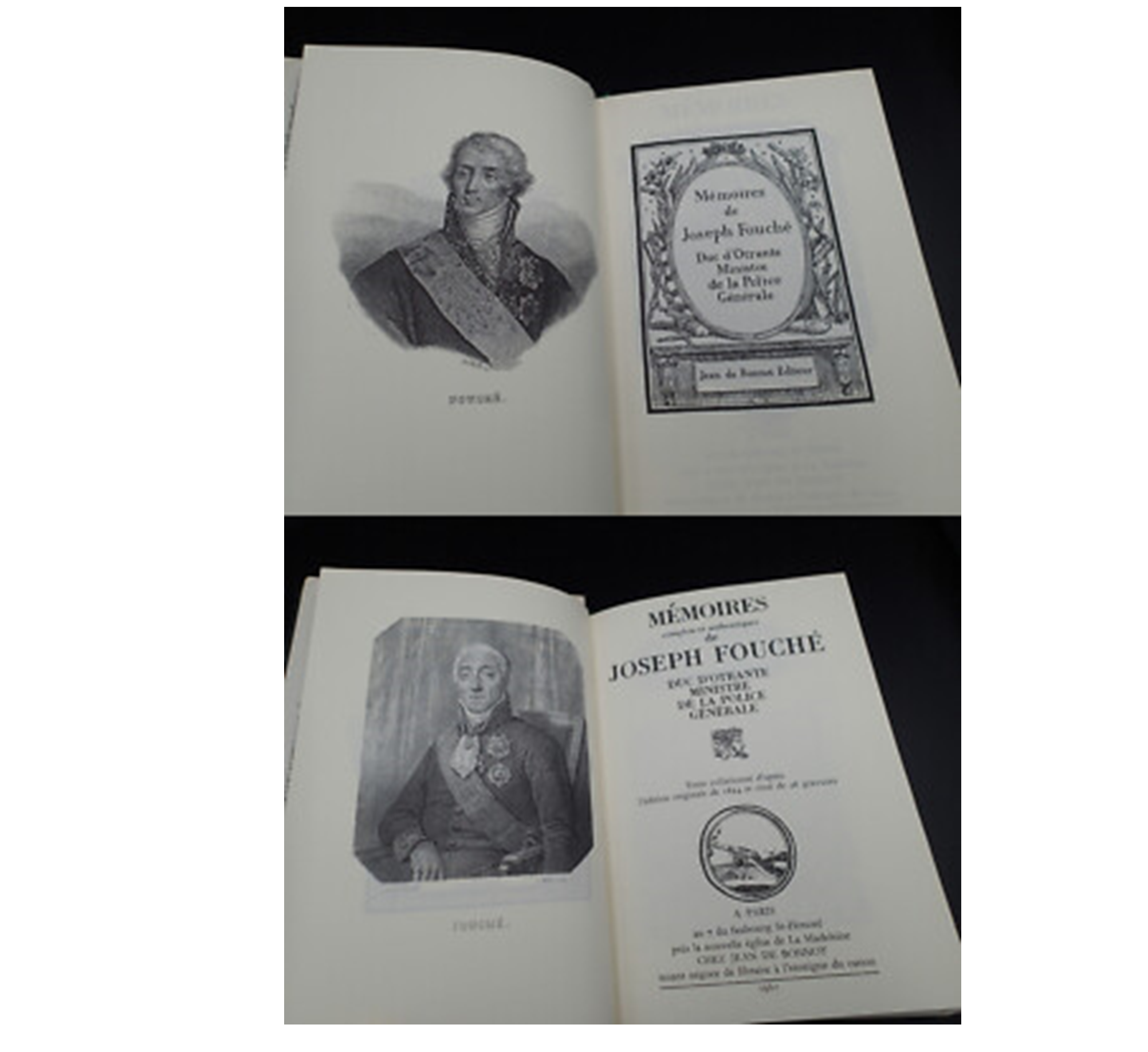 [NAPOLEÃO] MÉMOIRES DE MONSIEUR LE MINISTRE DE LA POLICE GÉNÉRALE