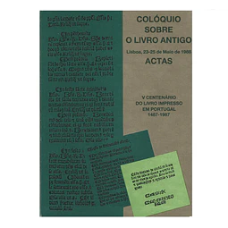 COLÓQUIO SOBRE O LIVRO ANTIGO 